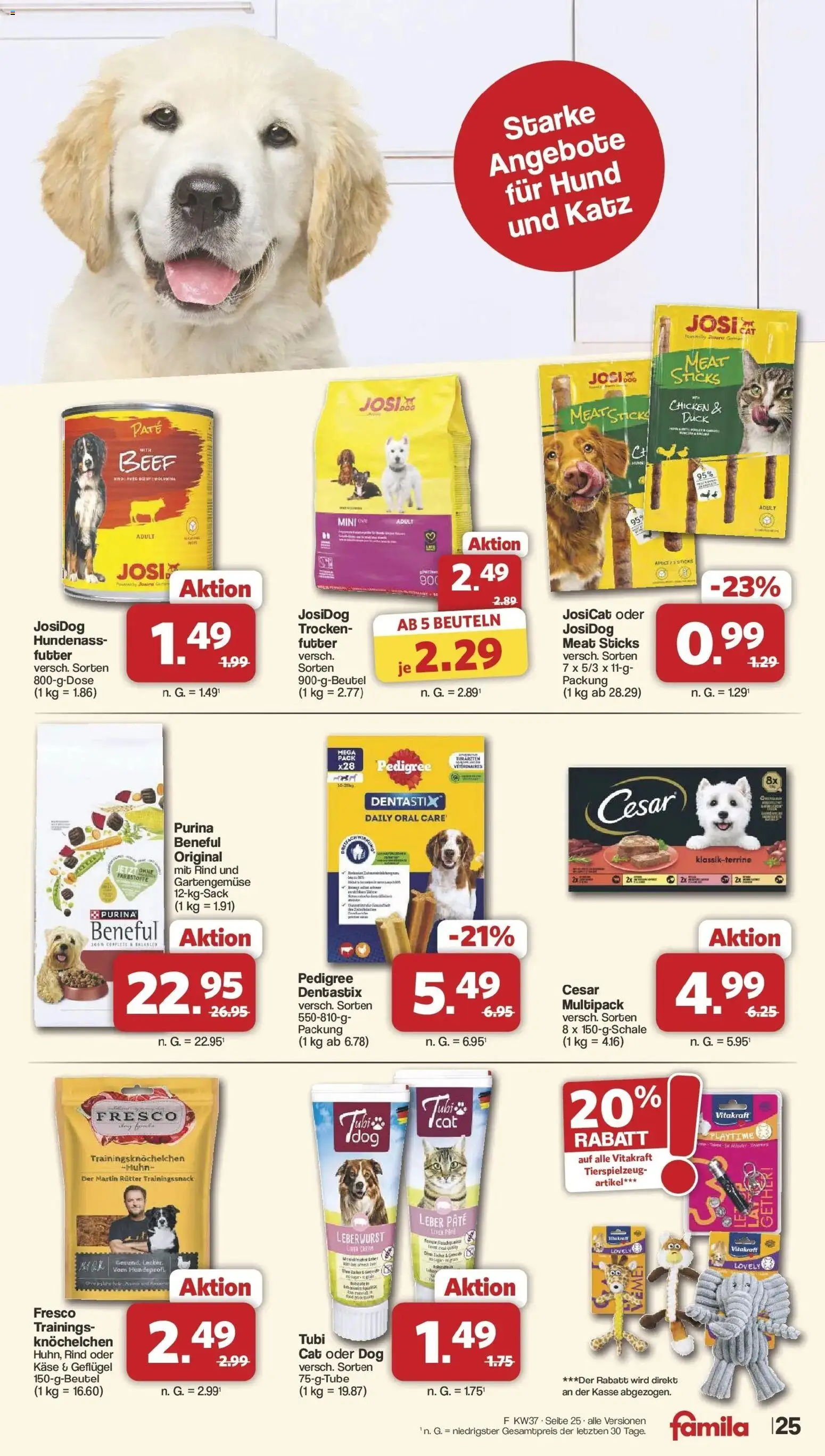 Famila Nordwest  Aktueller Prospekt – gültig ab 07.09.2026 | Seite: 27 | Produkte: Käse, Pedigree