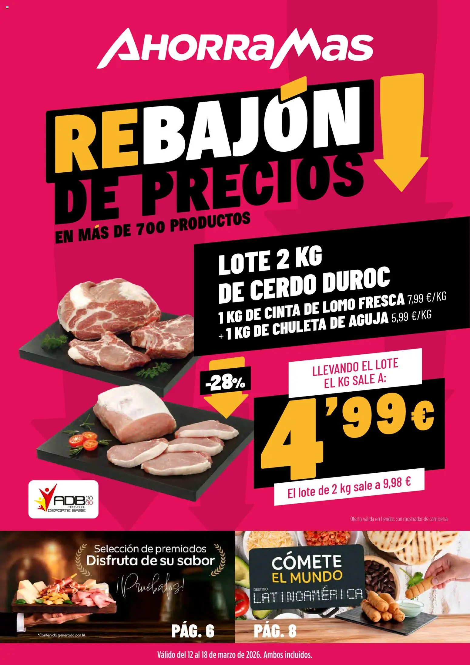 AhorraMas folleto │ válido desde el 12.03.2026 | Página: 1 | Productos: Cerdo