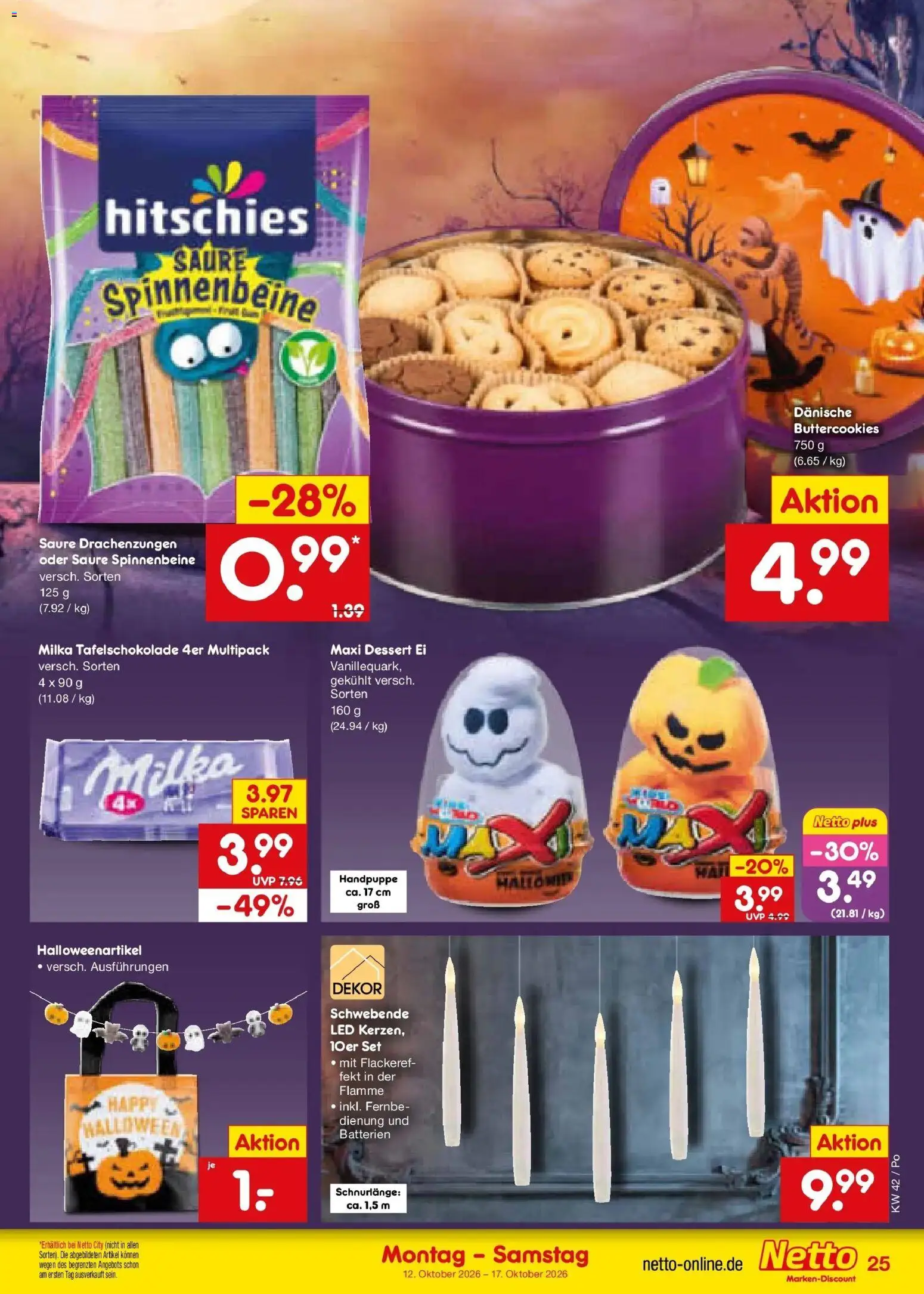 Netto Marken-Discount Prospekt Amberg (ab 12.10.2026) » Angebote | Seite: 33 | Produkte: Batterien, Milka