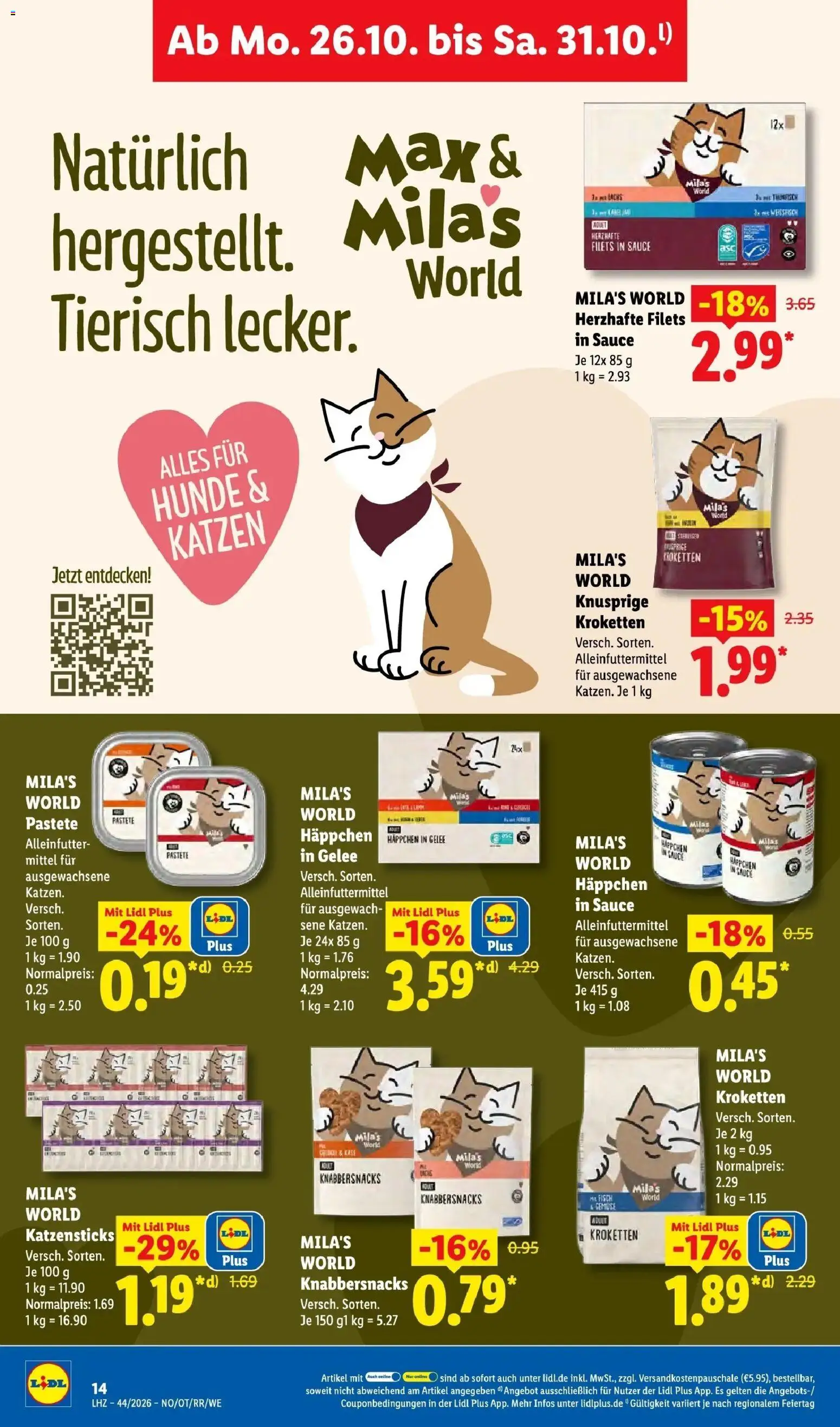 Lidl Prospekt Ehringshausen (ab 26.10.2026) zum Blättern » Angebote | Seite: 28 | Produkte: Fisch