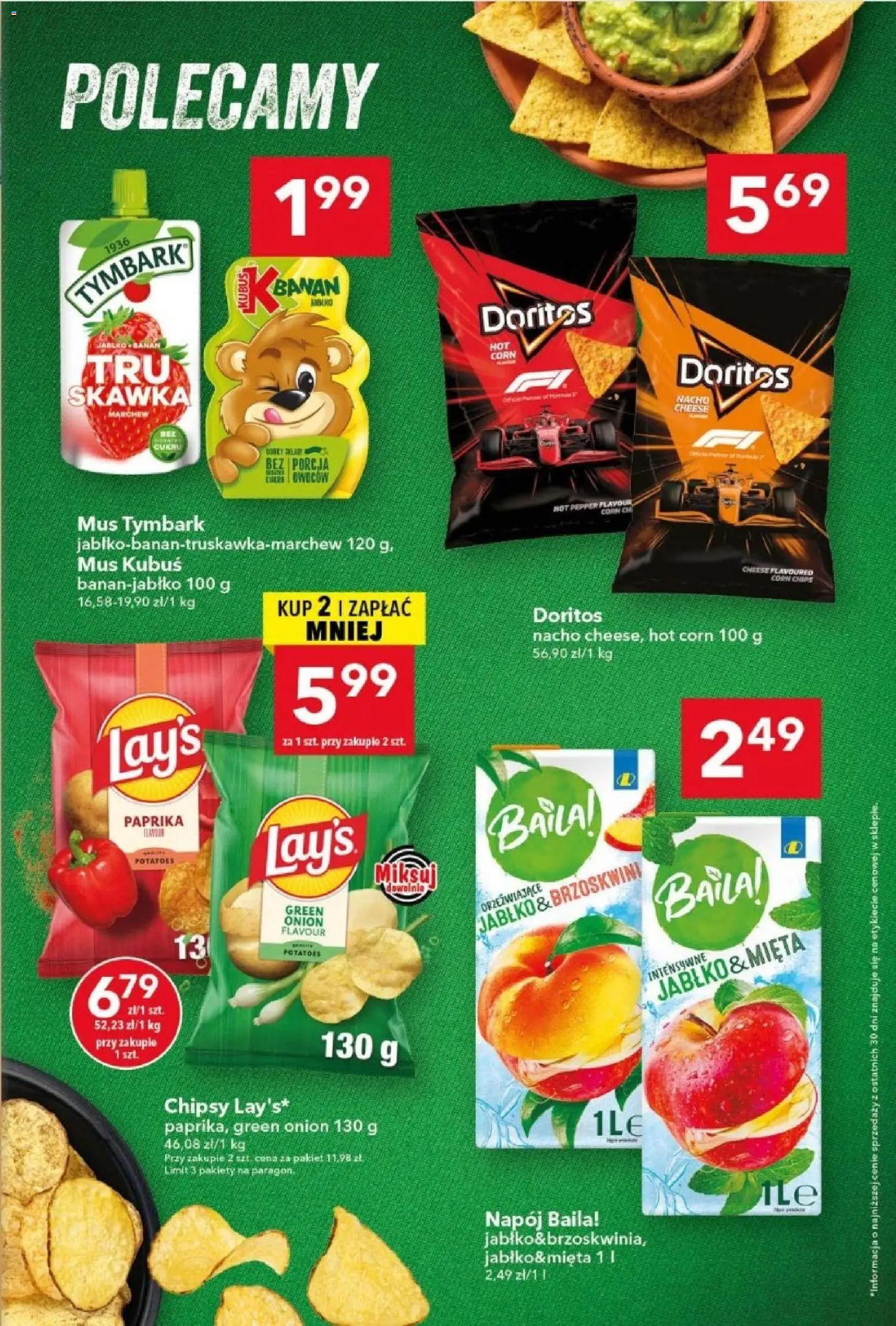 Lewiatan gazetka od 27.08.2026 | Strona: 7 | Produkty: Chipsy, Kubuś, Doritos, Marchew