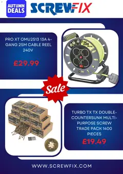 Preview of Screwfix catalogue valid from 18/09/2026 | Page: 3 | Products: Cable
