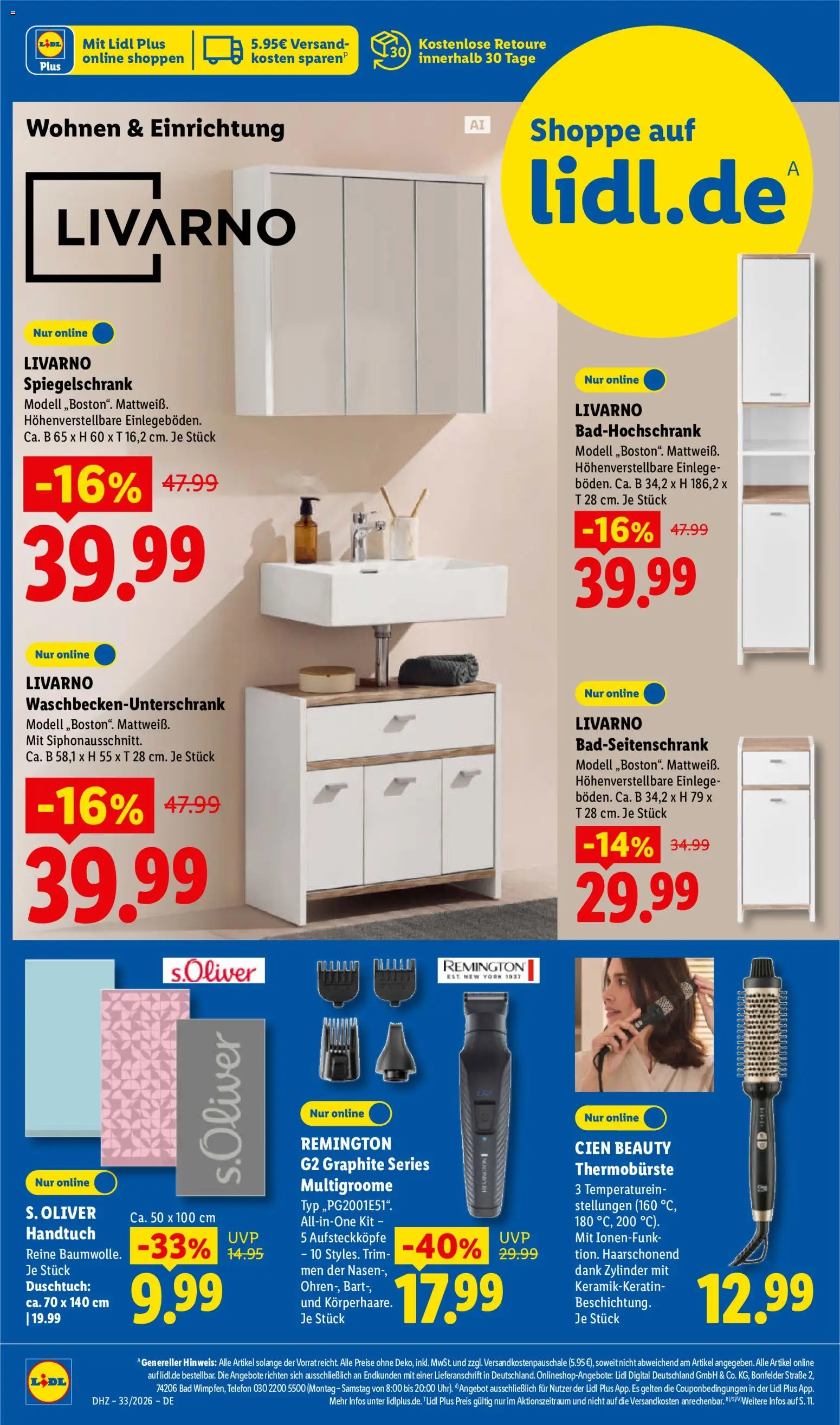 Lidl Německo leták od 10.08.2026 | Strana: 42 | Produkty: Cien, Telefon