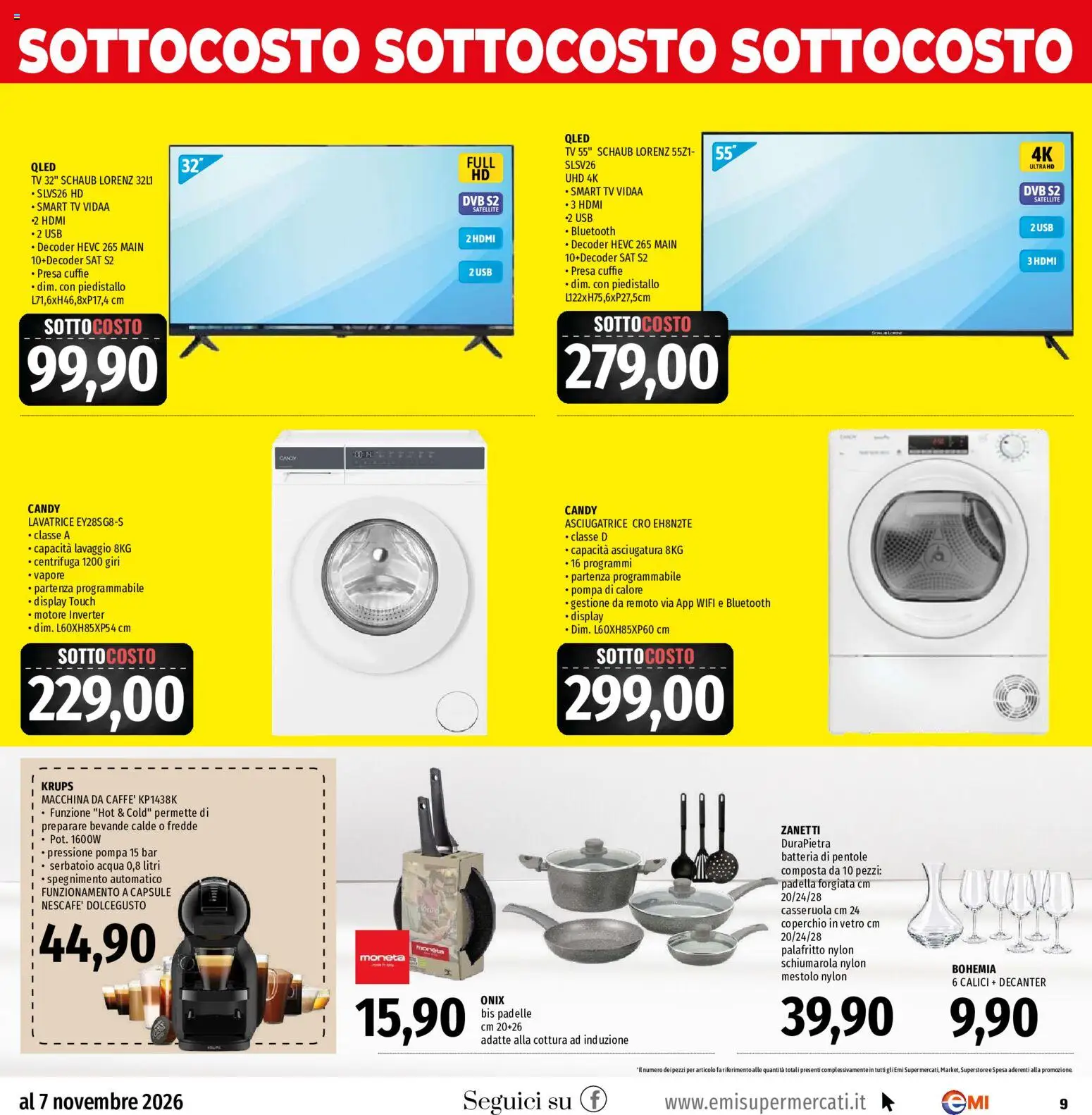 Volantino EMI del 29/10/2026 | Pagina: 9 | Prodotti: Coperchio, Acqua, Cuffie, Batteria