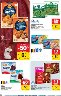 Carrefour folder week 24 - Voorbeeld van een folder van Carrefour, geldig van 10.06.2026 | Pagina: 14 | Producten: Mosselen, Oven, Rundvlees, Chocolade