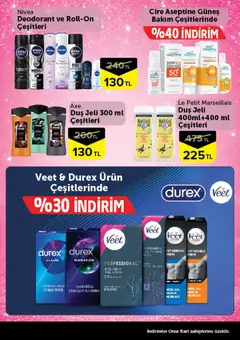 21 Temmuz 2026 tarihinden itibaren geçerli olan Onur Market kataloğu önizlemesi | Sayfa: 3 | Ürünler: Duş, Duş jeli, Deodorant