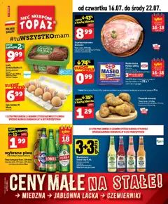 Pogląd oferty "Topaz gazetka - Ceny małe na stałe" - ważna od 16.07.2026