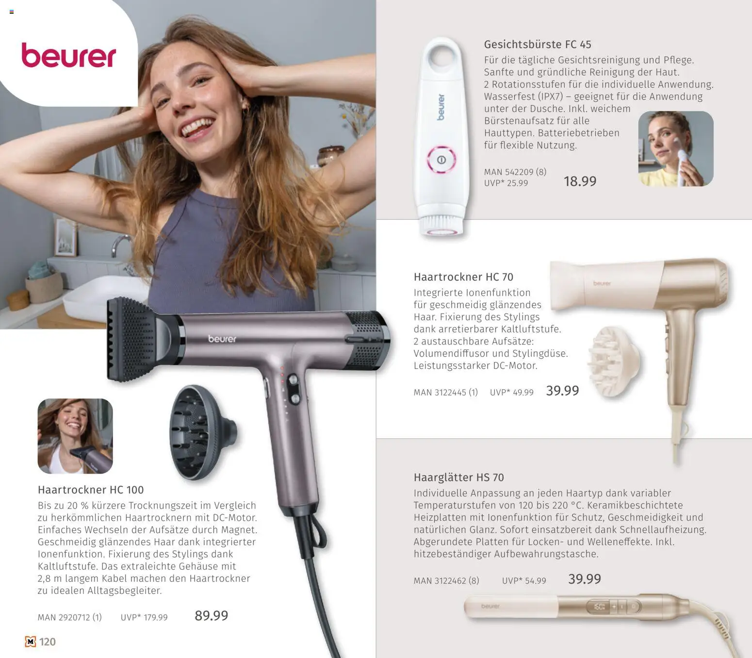Müller Haushaltskatalog – gültig ab 01.10.2026 | Seite: 120 | Produkte: Kabel, Haartrockner, Haarglätter