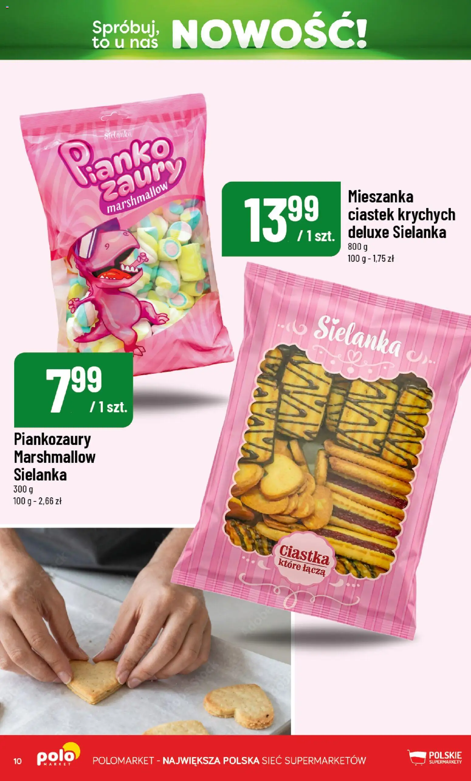Nowa POLOmarket gazetka od jutra 10.07.2026 | Strona: 10 | Produkty: Ciastka