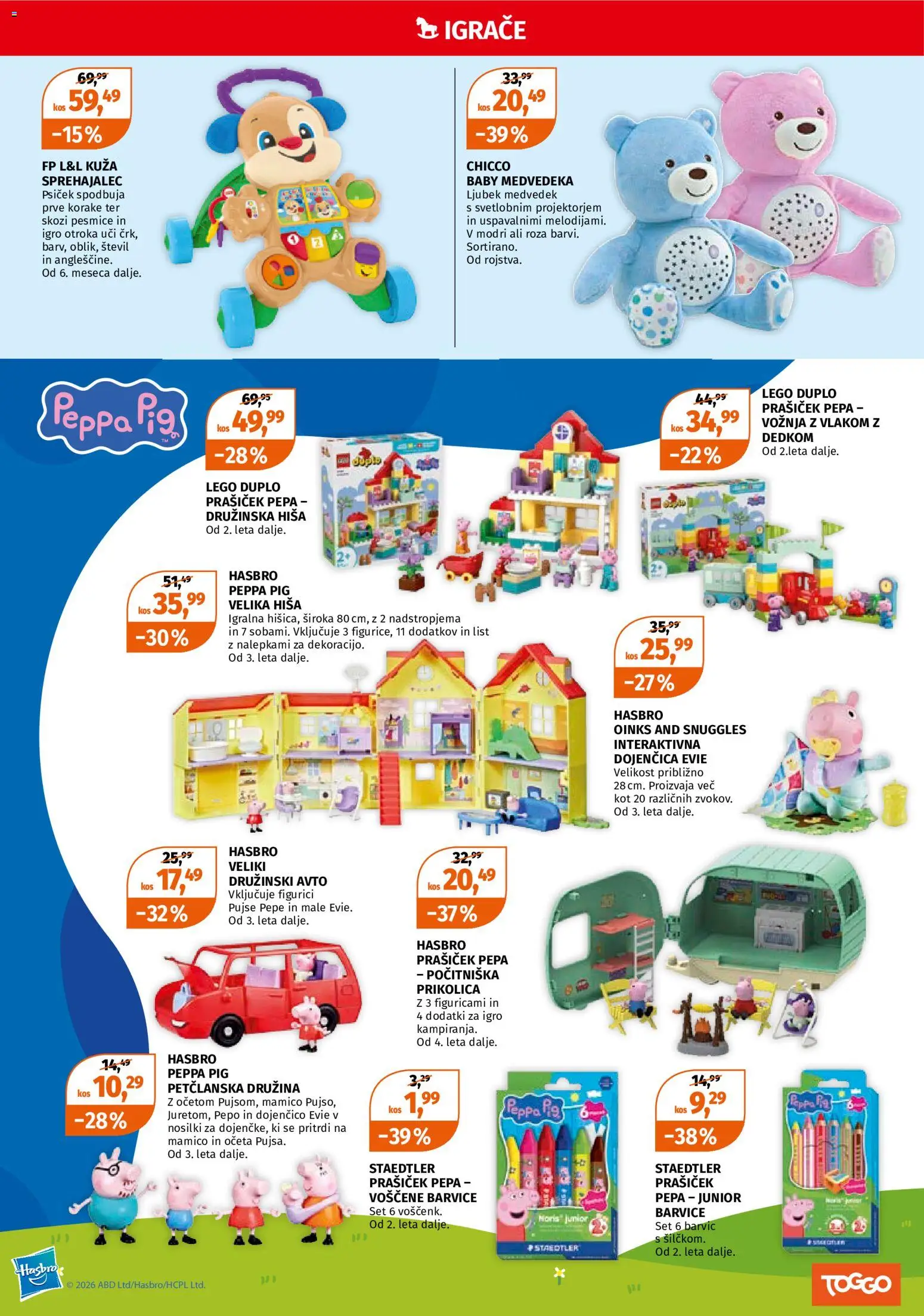Novi Müller katalog ponudbe – veljaven od 28.09.2026 | Stran: 2 | Izdelki: Barvice, Kos