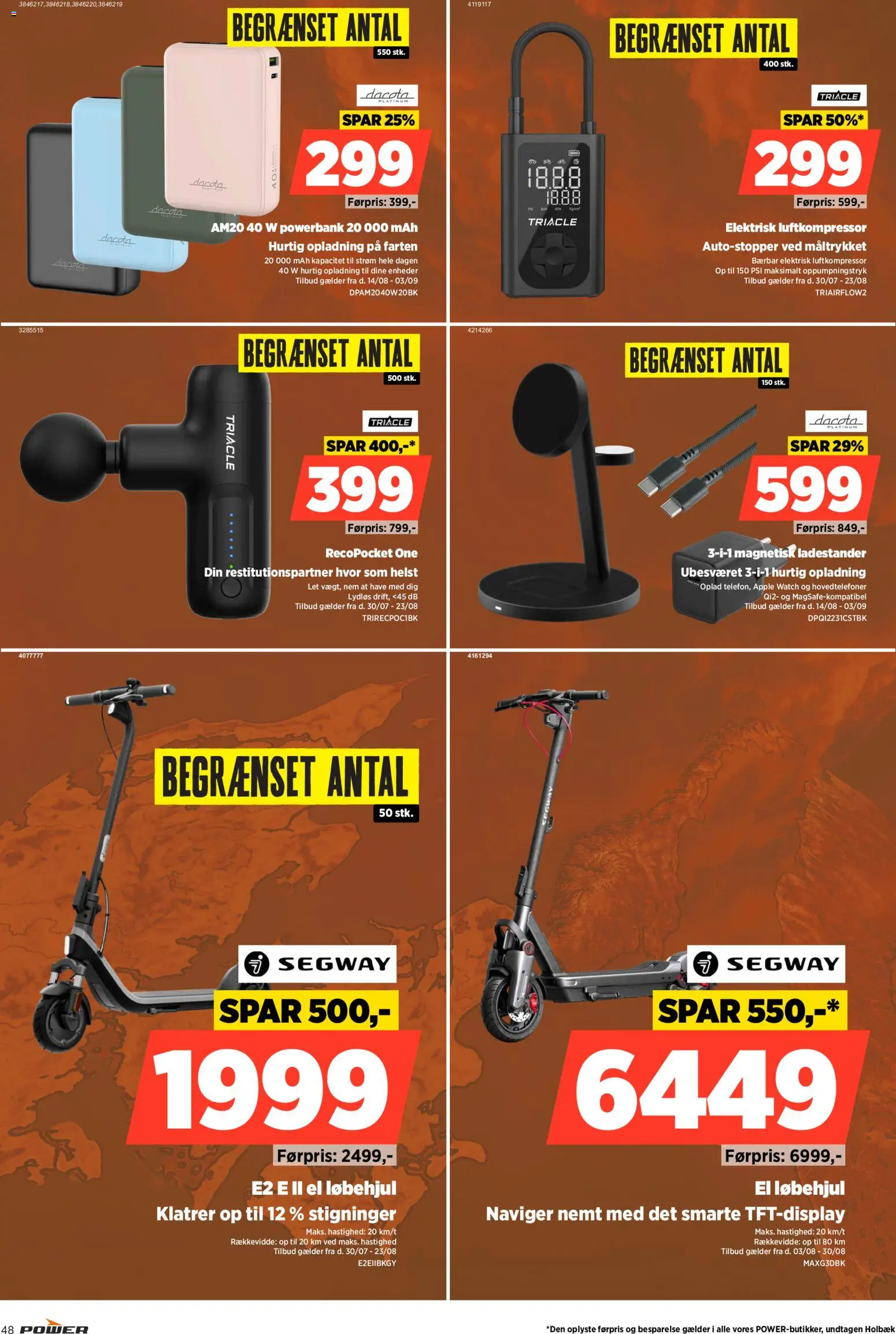 Power tilbudsavis – gyldig fra 14/08/2026 | Side: 48 | Produkter: Powerbank, Hovedtelefoner, Søm