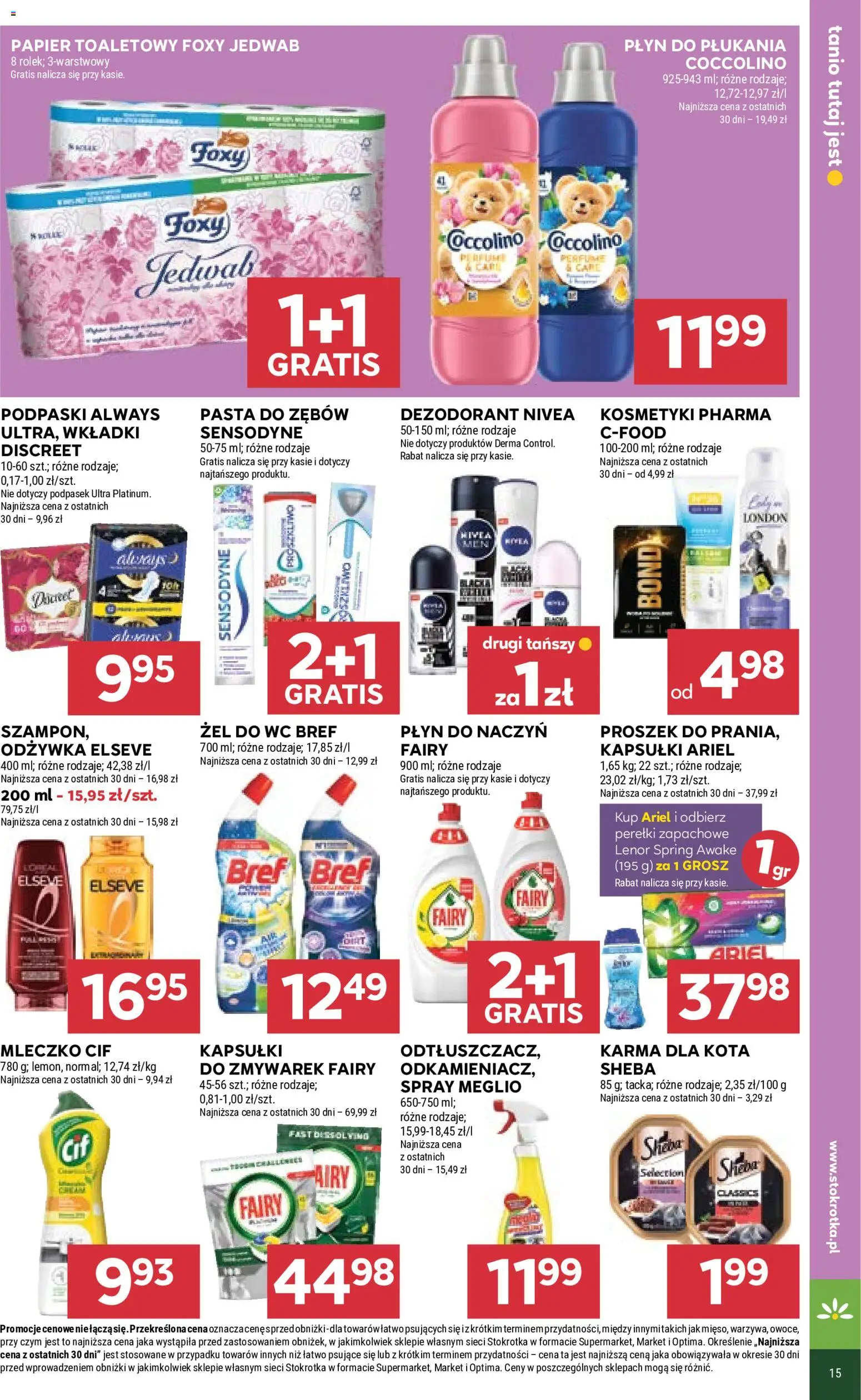 Stokrotka gazetka - Market od 18.06.2026 | Strona: 27 | Produkty: Ariel, Odżywka, Dezodorant, Pasta do zębów