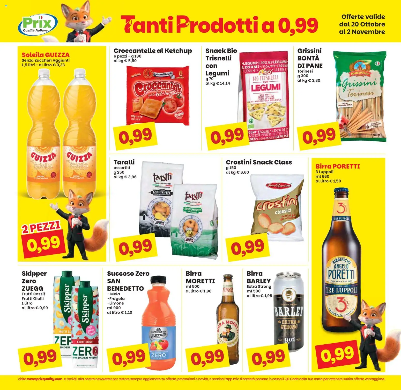 Volantino Prix del 20/10/2026 | Pagina: 7 | Prodotti: Legumi, Ketchup, Birra Moretti, Taralli