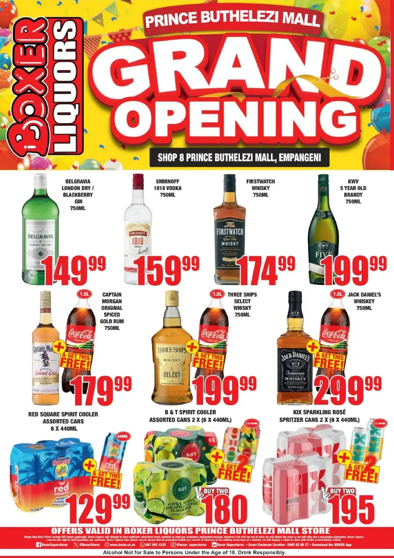 New Boxer catalogue – valid from 04/09/2026 | Page: 4 | Products: Alcohol, Gin, Vodka, Stock