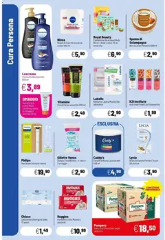 Anteprima del volantino Vitamine Scrub Corpo assortito 200 ml, Scrub Corpo assortito 200 ml valido a partire dal 30.04.2026 | Pagina: 4 | Prodotti: Crema, Pannolini, Rasoio, Pampers