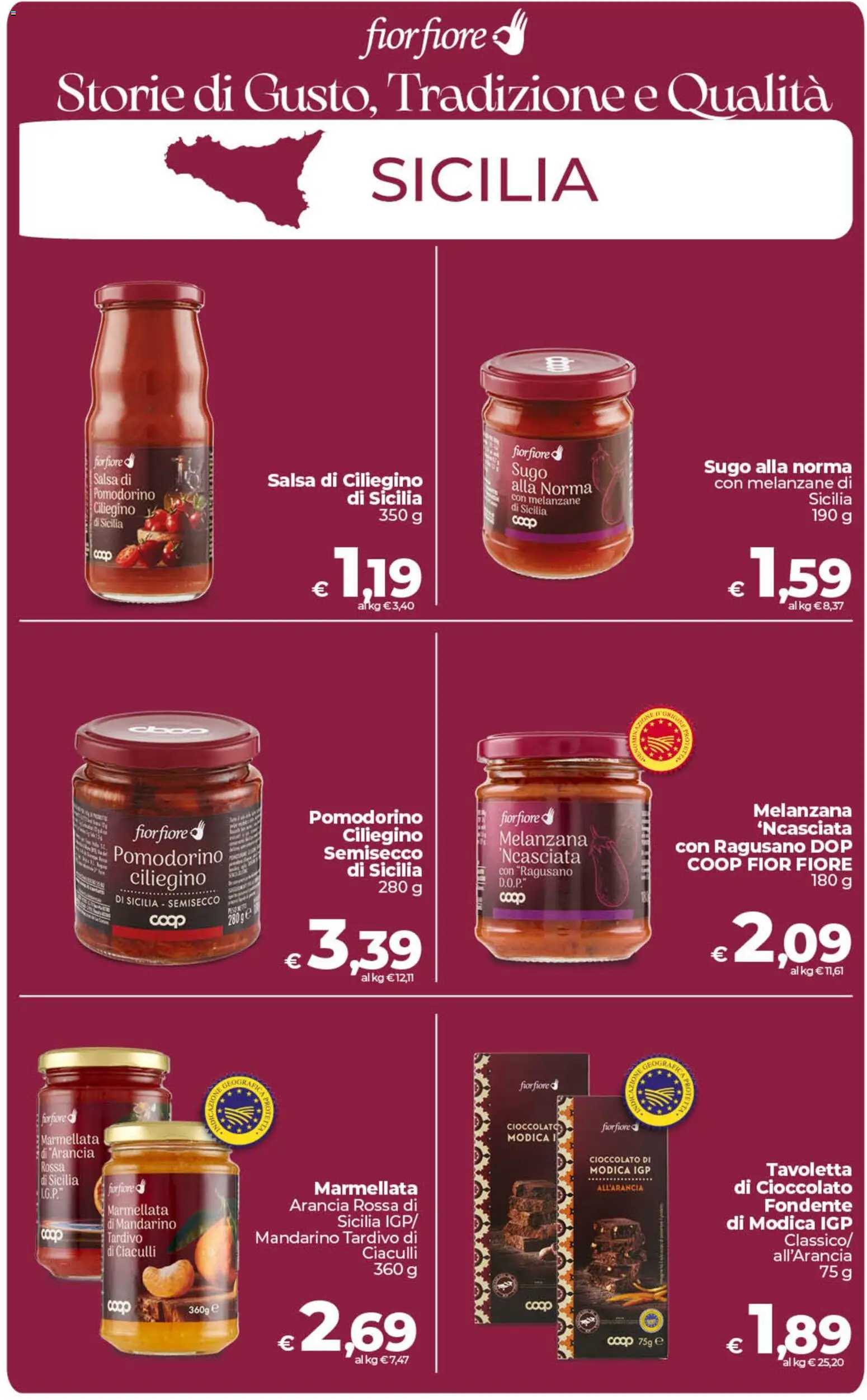 Volantino COOP del 21/07/2026 | Pagina: 5 | Prodotti: Cioccolato, Arancia, Marmellata, Sugo