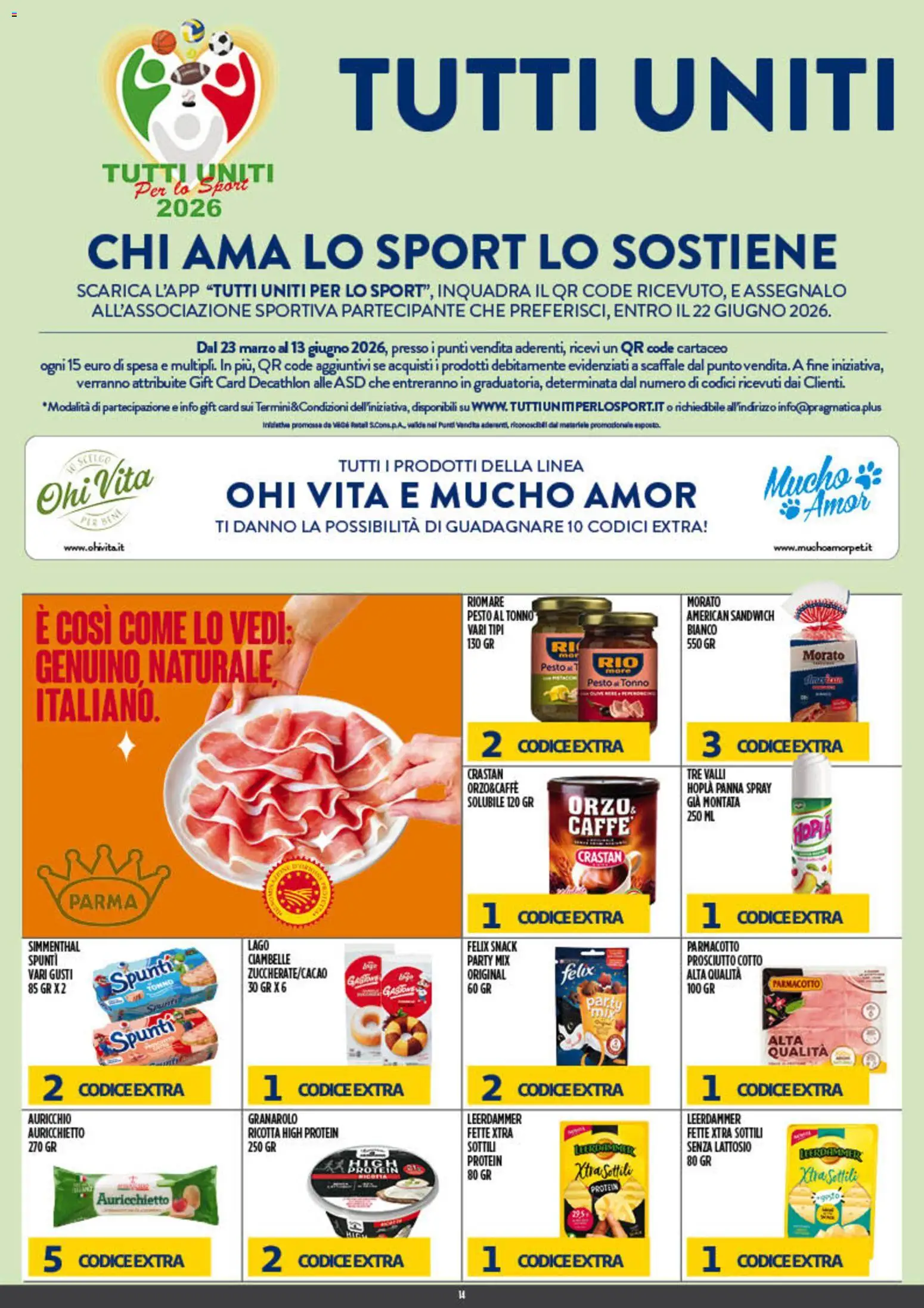 Volantino Euroesse del 04.05.2026 | Pagina: 14 | Prodotti: Prosciutto Cotto, Ciambelle, Panna, Tonno