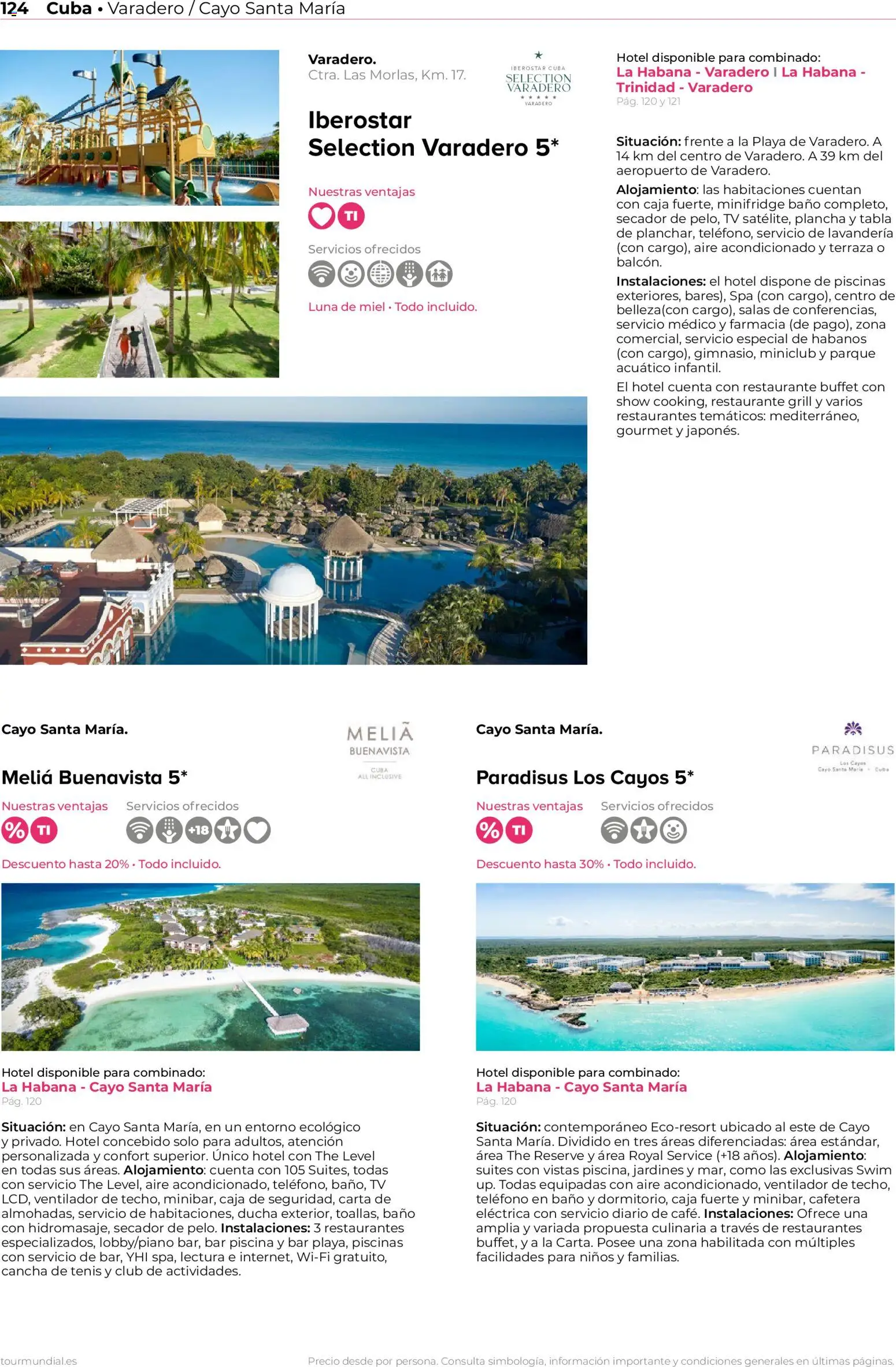 Viajes El Corte Inglés Norteamérica y Caribe │ válido desde el 01/01/2026 | Página: 124 | Productos: Aire acondicionado, Plancha, Piscina, Ducha