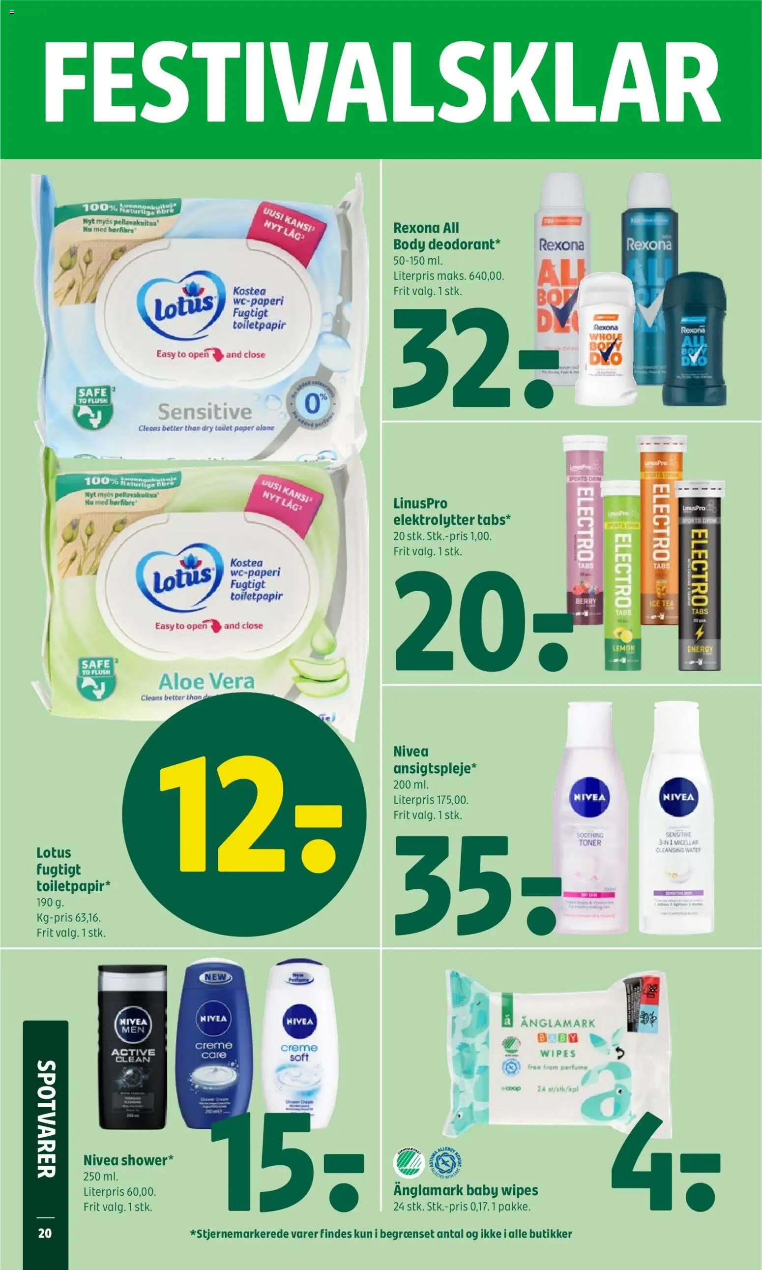 Coop 365 tilbudsavis – gyldig fra 18.06.2026 | Side: 24 | Produkter: Creme, Deodorant, Toilet, Tablets