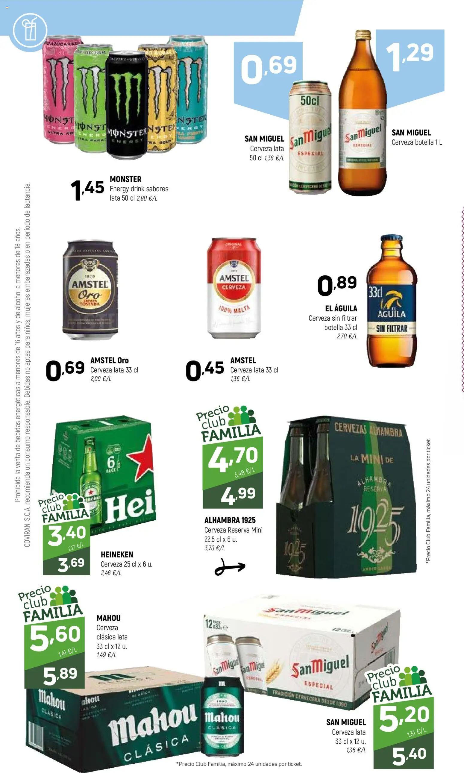 Coviran - Figueres │ válido desde el 19.05.2026 | Página: 12 | Productos: Cerveza, Σπανάκι