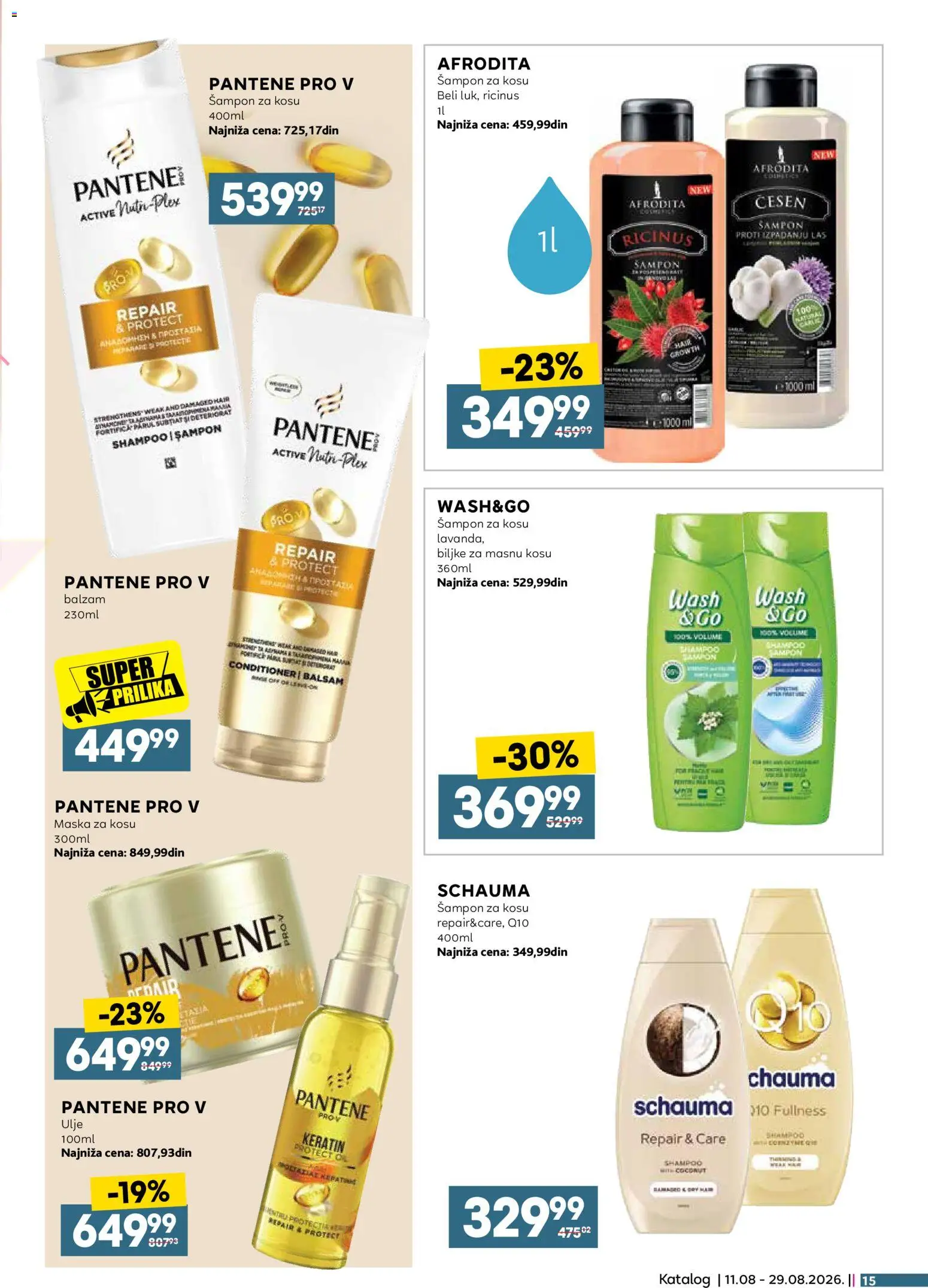 Idea katalog - važi od 11.08.2026 | Strana: 15 | Proizvode: Balzam, Maska za kosu, Maska, Ulje