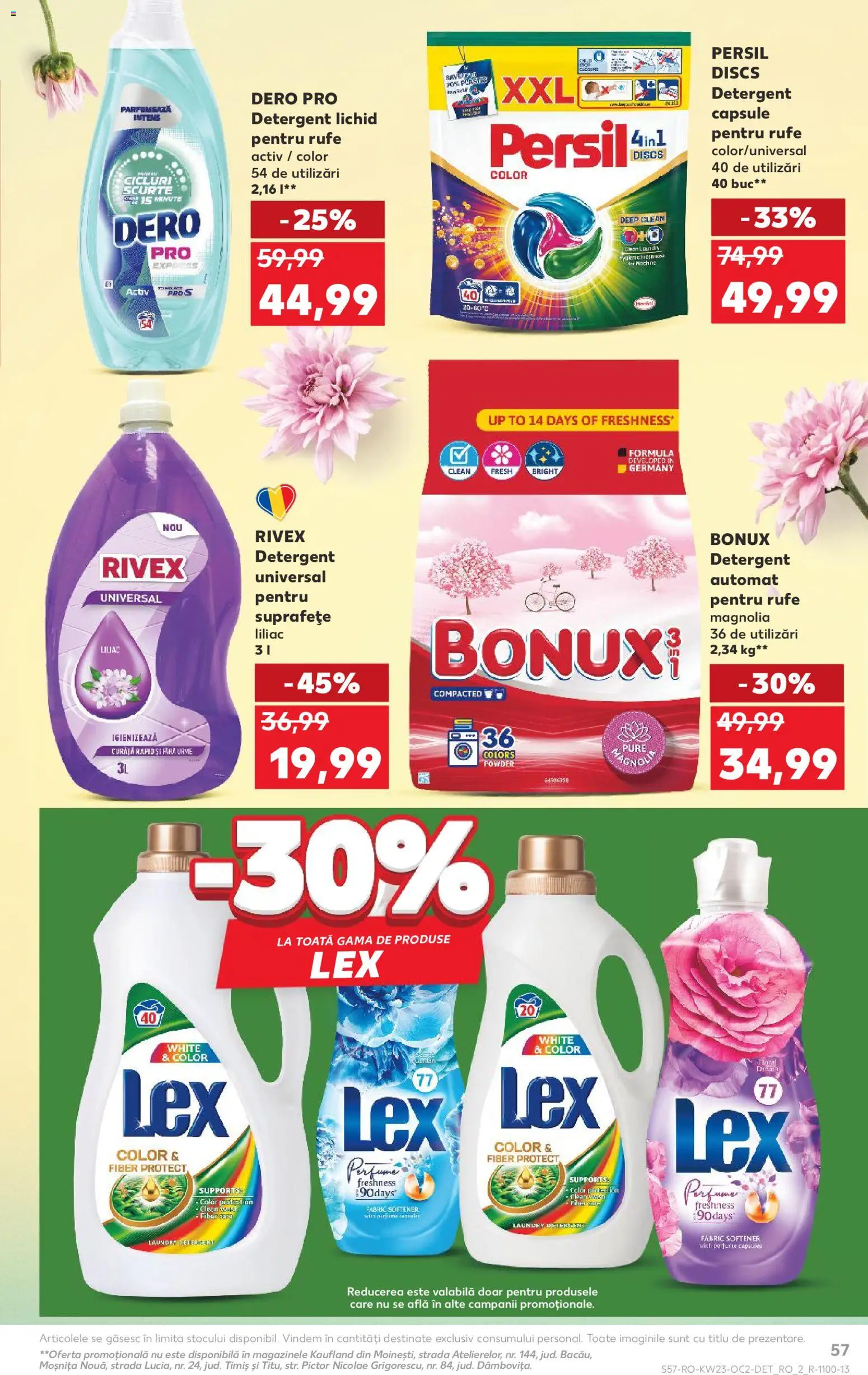 Kaufland RO akciós ujság - amely érvényes a következő dátumtól: 03.06.2026 | Oldal: 57 | Termékek: Persil