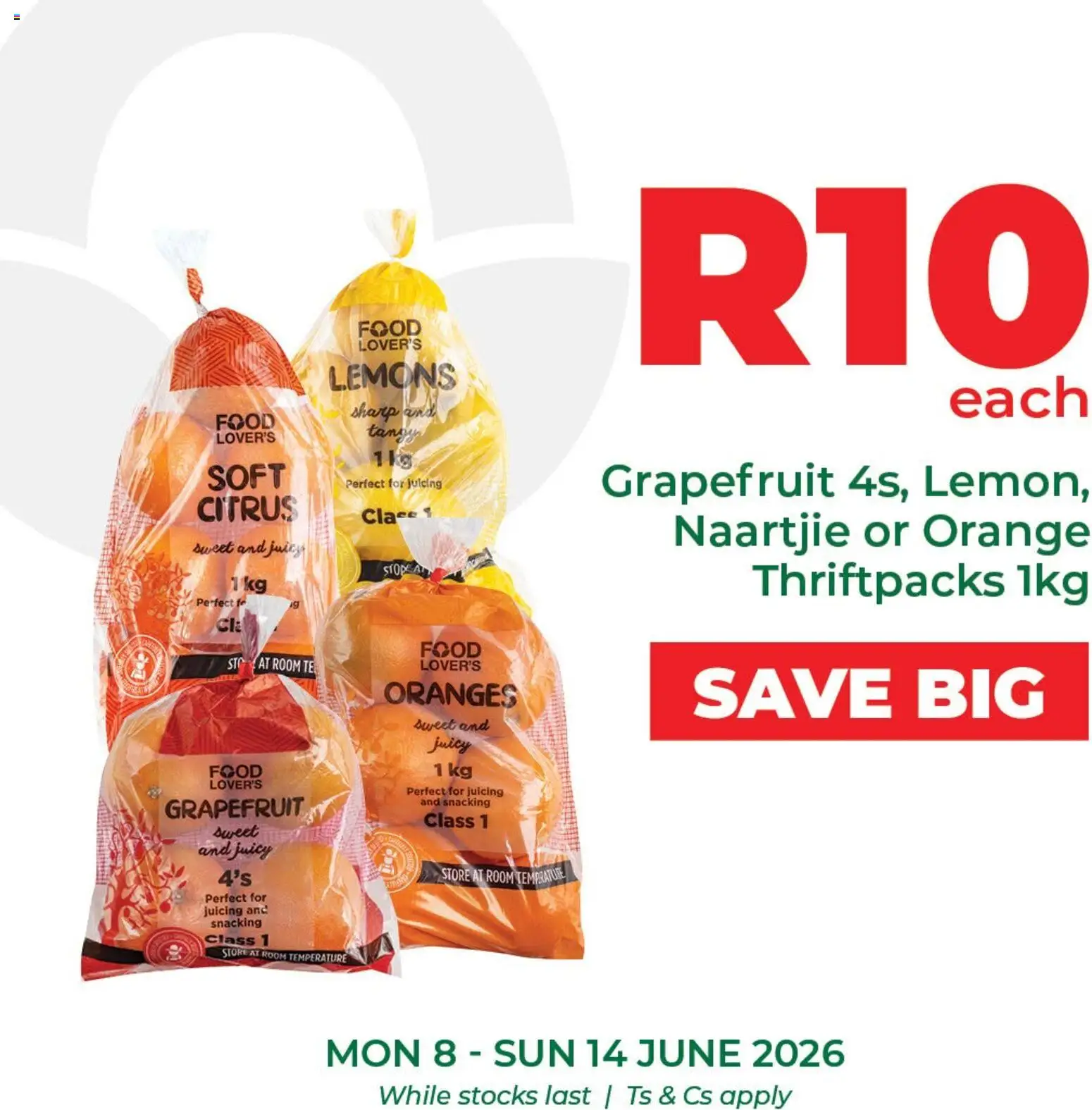 New Food Lover's Market catalogue – valid from 08.06.2026 | Page: 3 | Products: Oranges, Grapefruit, Fruit, Lemon