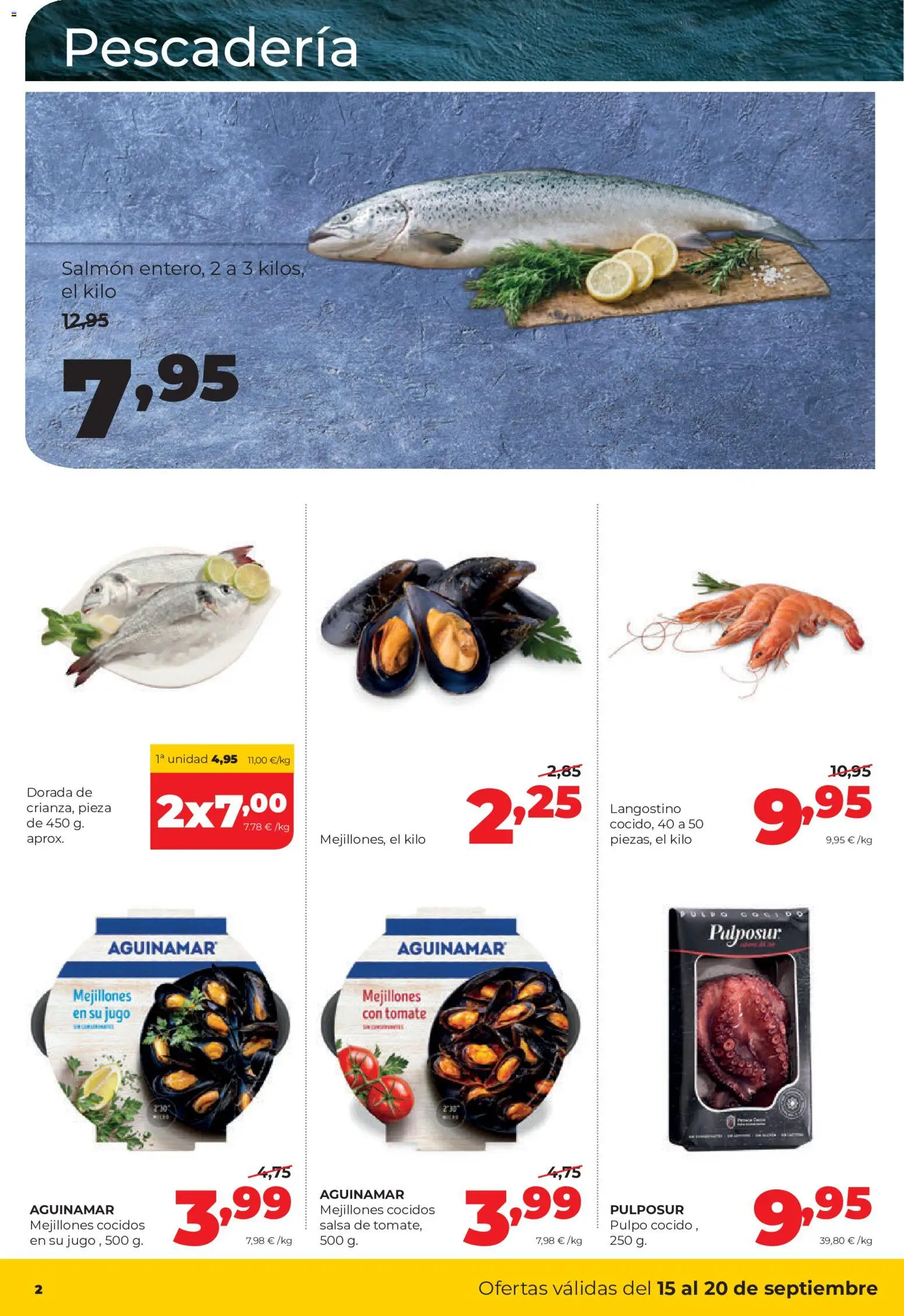 Alimerka folleto Castilla y León │ válido desde el 14/09/2026 | Página: 2 | Productos: Tomate, Jugo, Salmón, Langostino