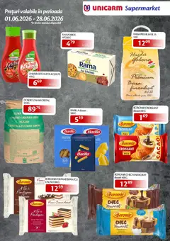 Ofertele Unicarm valabile de la 01.06.2026 | Pagină: 4 | Produse: Lapte, Făină, Ketchup, Cacao