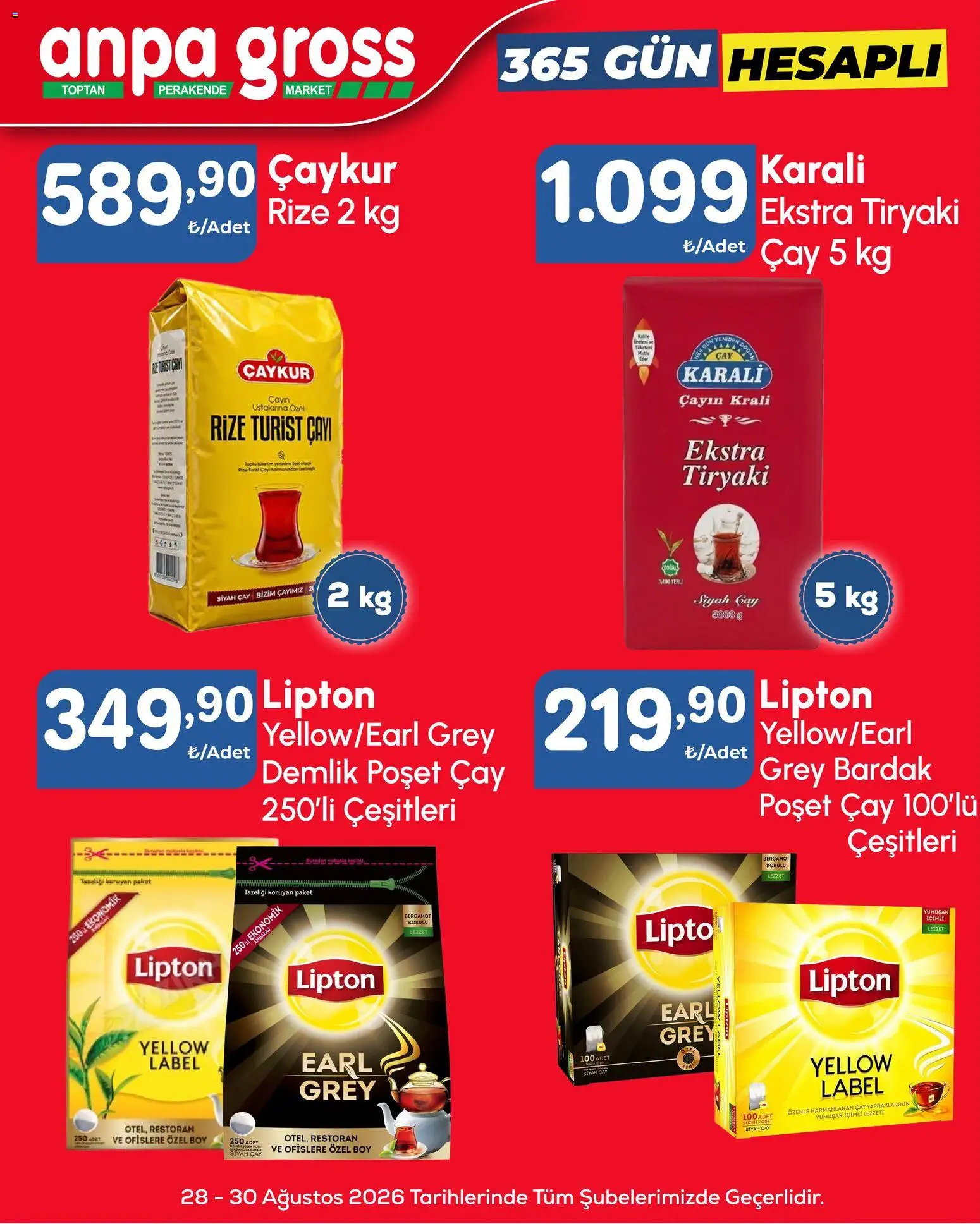 Anpa Gross - Hafta sonu fırsatları - 28 Ağustos 2026 tarihinden itibaren geçerlidir | Sayfa: 3 | Ürünler: Çay, Demlik poşet çay, Bardak, Demlik