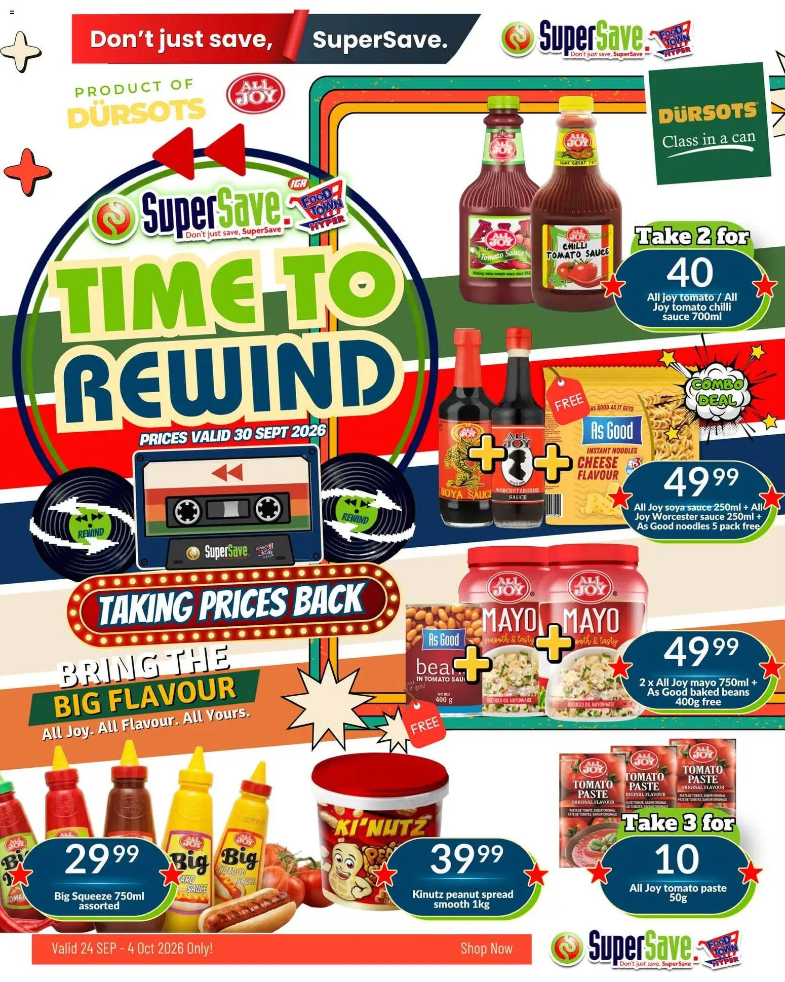 New Super Save catalogue – valid from 24/09/2026 | Page: 55 | Products: Baked beans, Noodles, Sauce, Worcestershire sauce