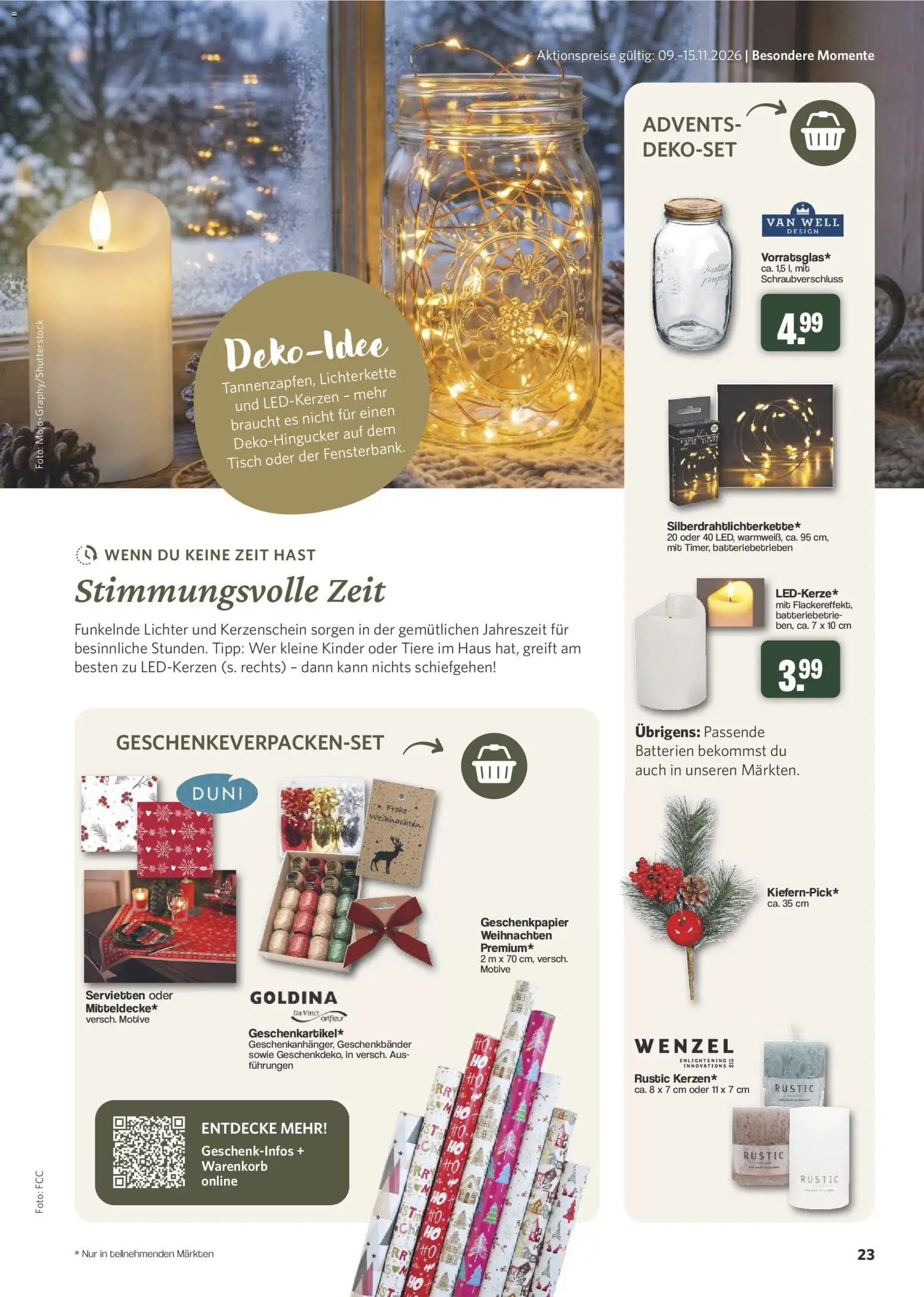 Famila Nordwest myTime November 2026 – gültig ab 26.10.2026 | Seite: 23 | Produkte: Batterien, Tisch