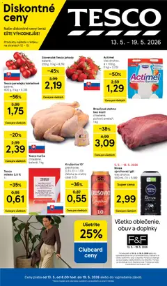 Tesco leták platný od 13.05.2026