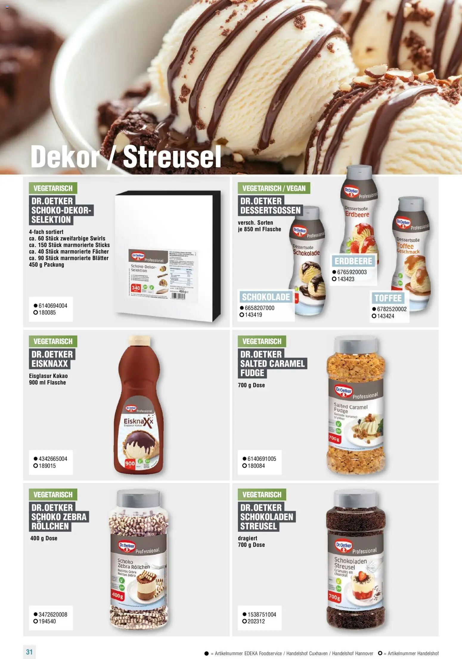 Handelshof Eiskonzept 2026 – gültig ab 01.01.2026 | Seite: 31 | Produkte: Schokolade