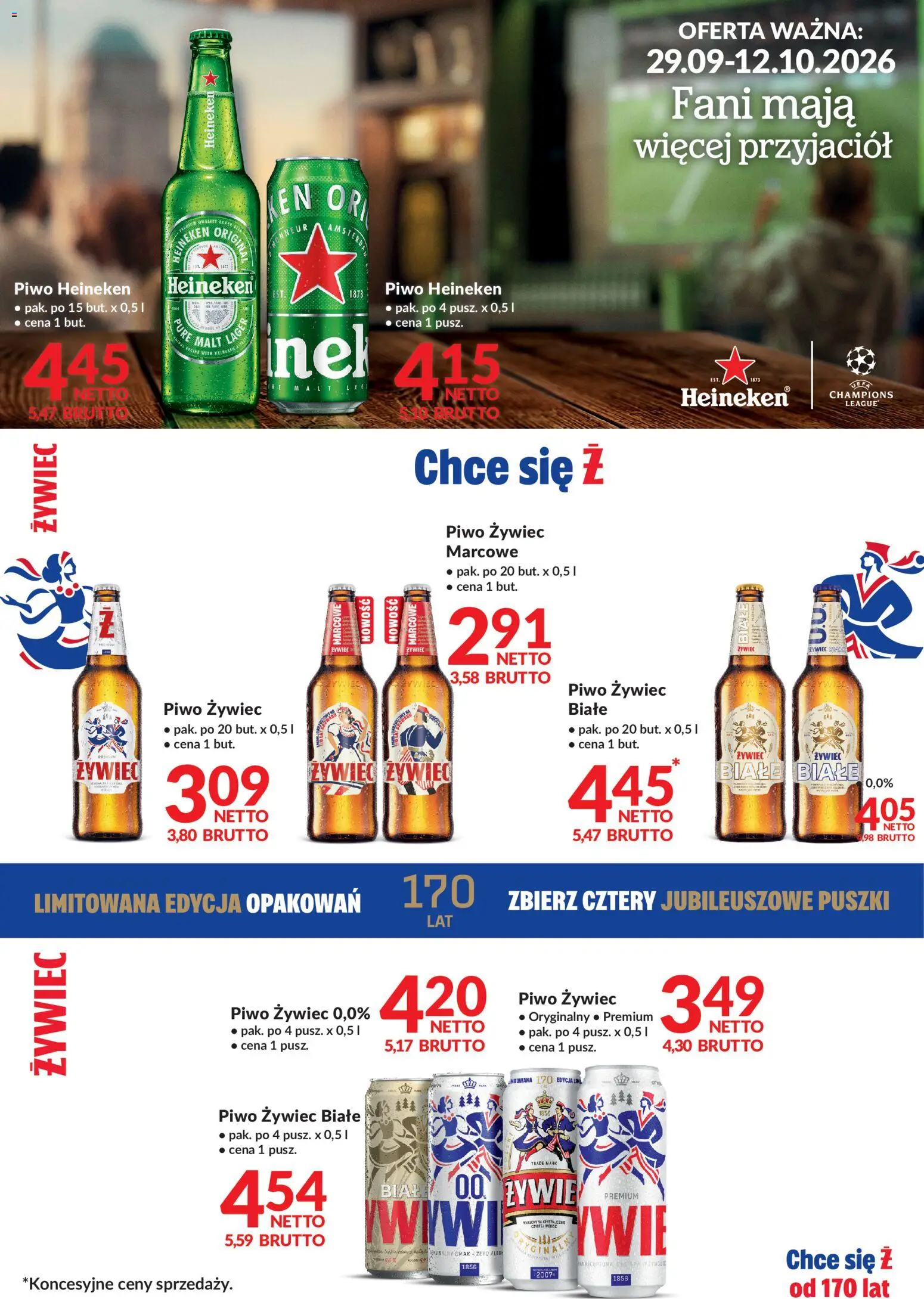 Makro gazetka - Żywiec od 29.09.2026 | Strona: 1 | Produkty: Piwo Heineken, Piwo, Heineken