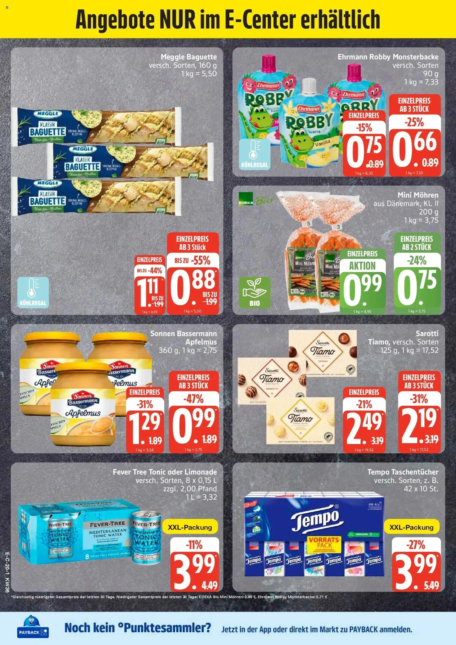 Edeka Prospekt Stralsund (ab 31.08.2026) » Angebote Online | Seite: 26 | Produkte: Taschentücher, Limonade, Pudding, Apfelmus