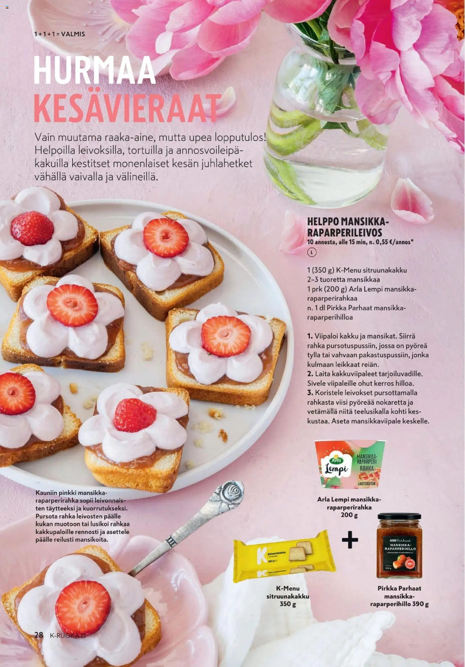 K-Citymarket tarjoukset - K-Ruoka – voimassa 10.06.2026 alkaen | Sivu: 28 | Tuotteet: Raparperi, Pampers