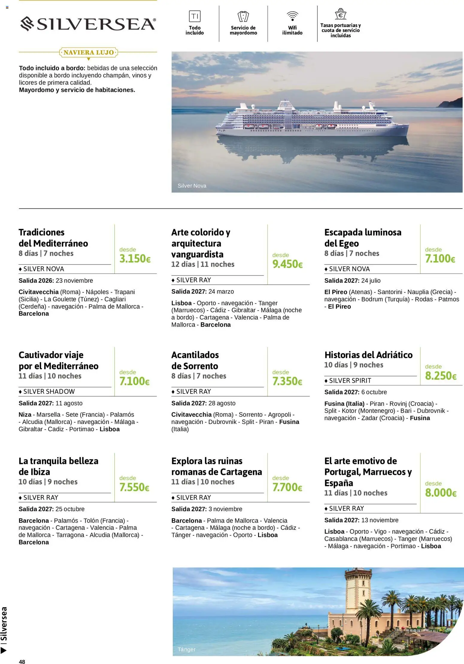 Viajes El Corte Inglés Crucero fantástico │ válido desde el 14/09/2026 | Página: 48 | Productos: Bebidas, Navegación