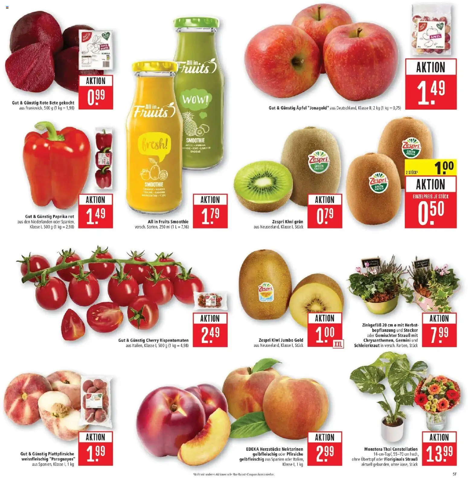 Marktkauf Prospekt Aschaffenburg (ab 31.08.2026) » Angebote online | Seite: 7 | Produkte: Nektarinen, Paprika rot, Paprika, Kiwi