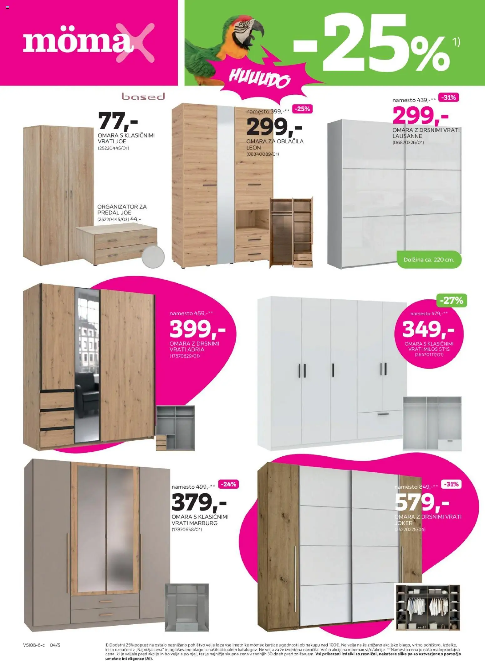 Novi Mömax katalog ponudbe – veljaven od 17.08.2026 | Stran: 4 | Izdelki: Pohištvo, Omara, Oblacila