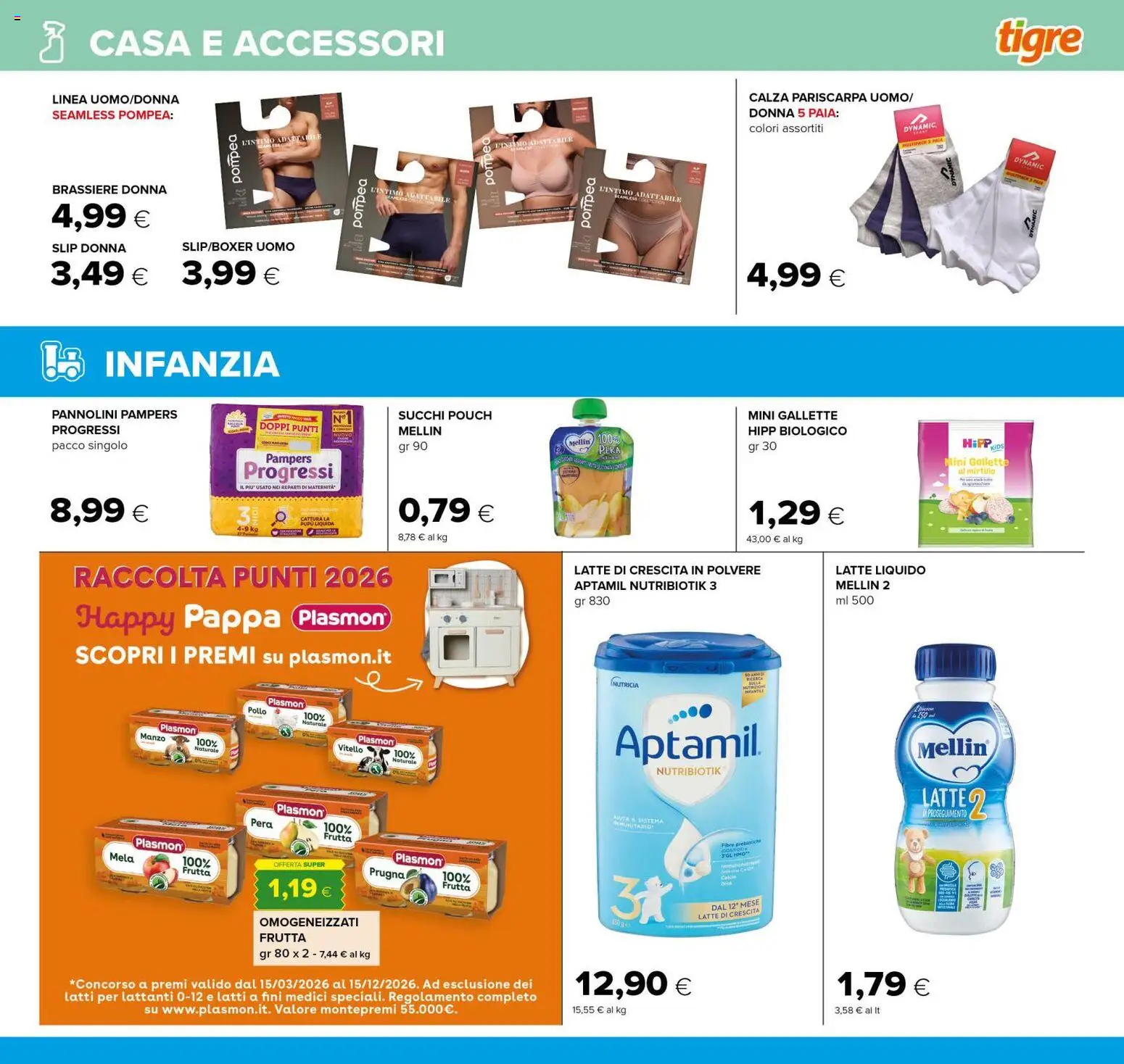 Volantino Tigre del 21/08/2026 | Pagina: 21 | Prodotti: Pollo, Slip, Latte, Pera