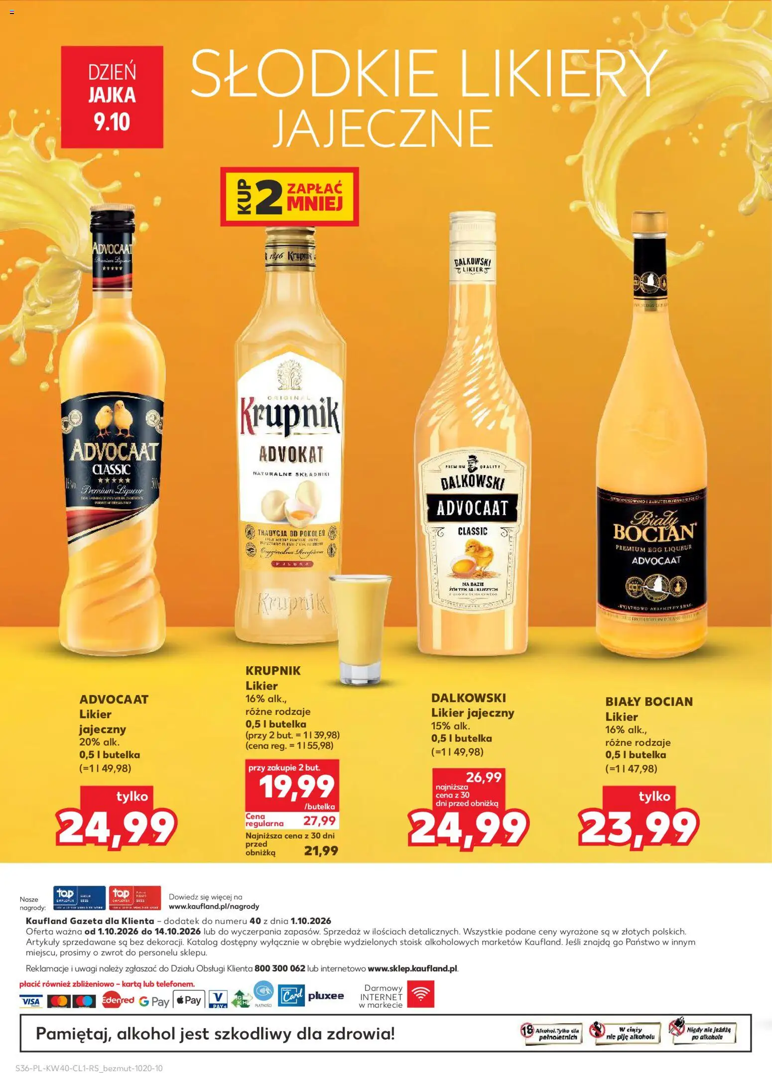 Kaufland Polsko leták - Barek od 01.10.2026 | Strana: 36 | Produkty: Alkohol