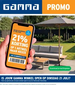 GAMMA folder - Voorbeeld van een folder van GAMMA, geldig van 15/07/2026