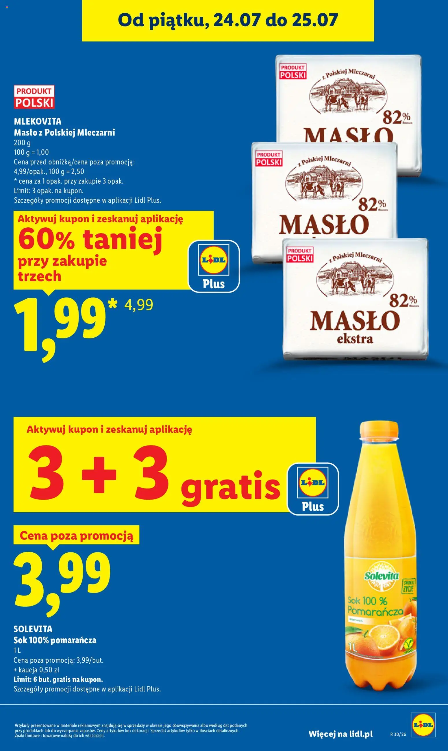 Lidl Polsko leták od 23.07.2026 | Strana: 5 | Produkty: Máslo, Solevita