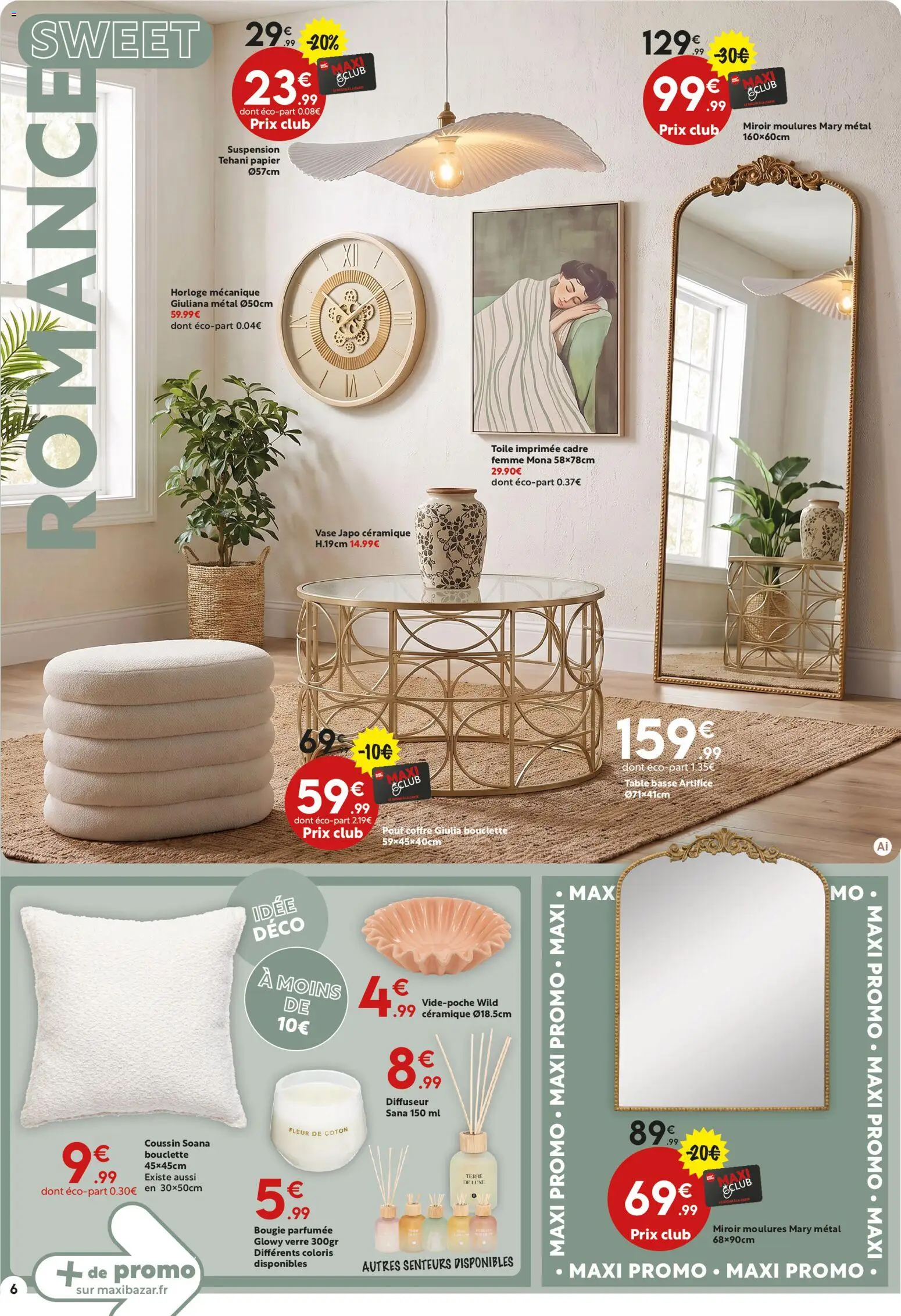 {H1} | Page: 6 | Produits: Coton, Diffuseur, Table, Vase