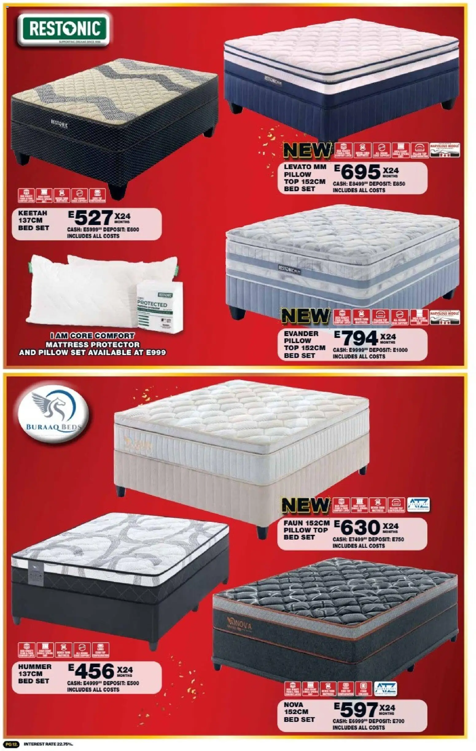 New Lewis Stores catalogue – valid from 05/10/2026 | Page: 12 | Products: Bed, Mattress, Pillow