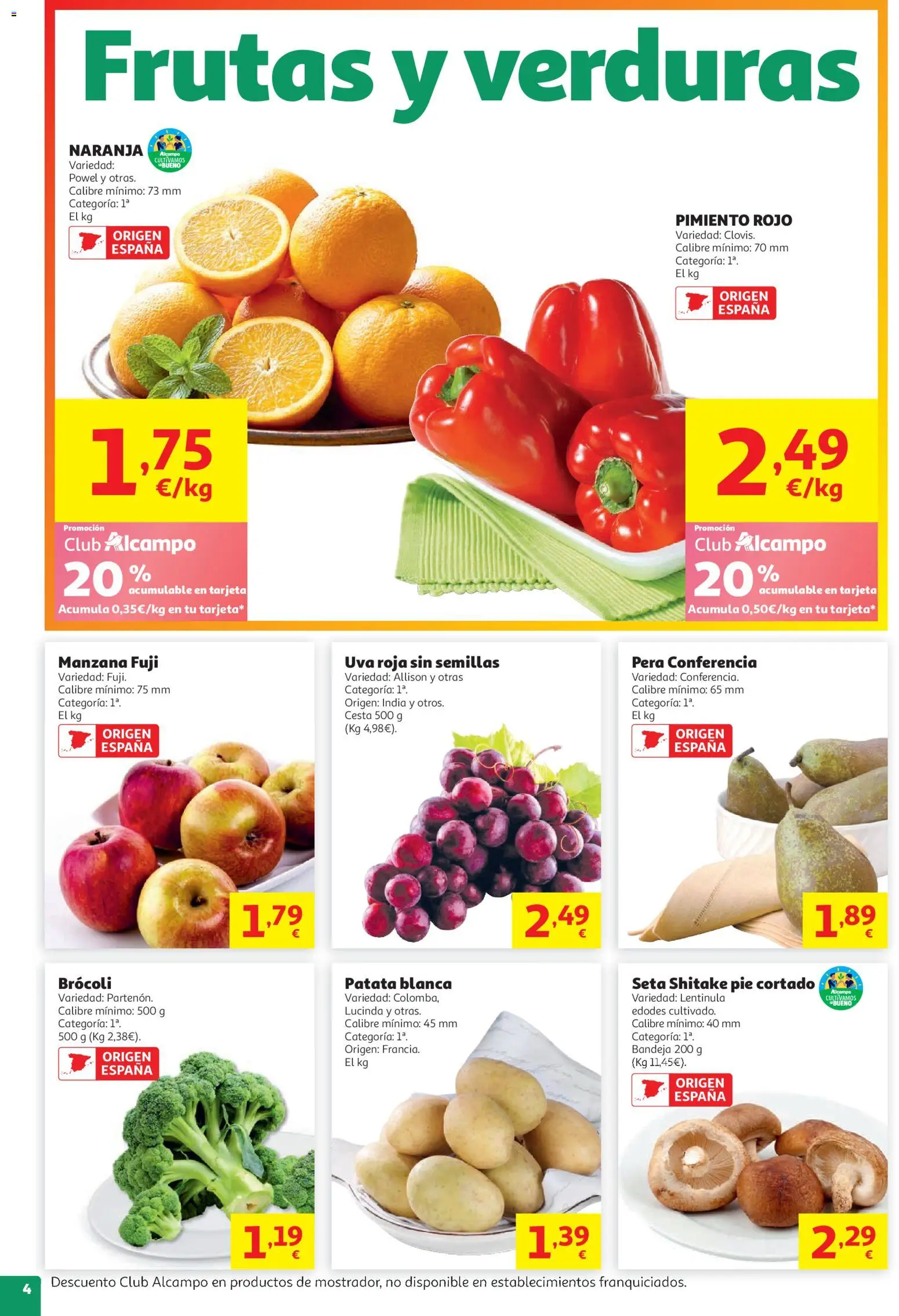 Alcampo HG Nacional │ válido desde el 05.05.2026 | Página: 4 | Productos: Κάδος απορρυμάτων, Manzana, Bandeja, Cesta