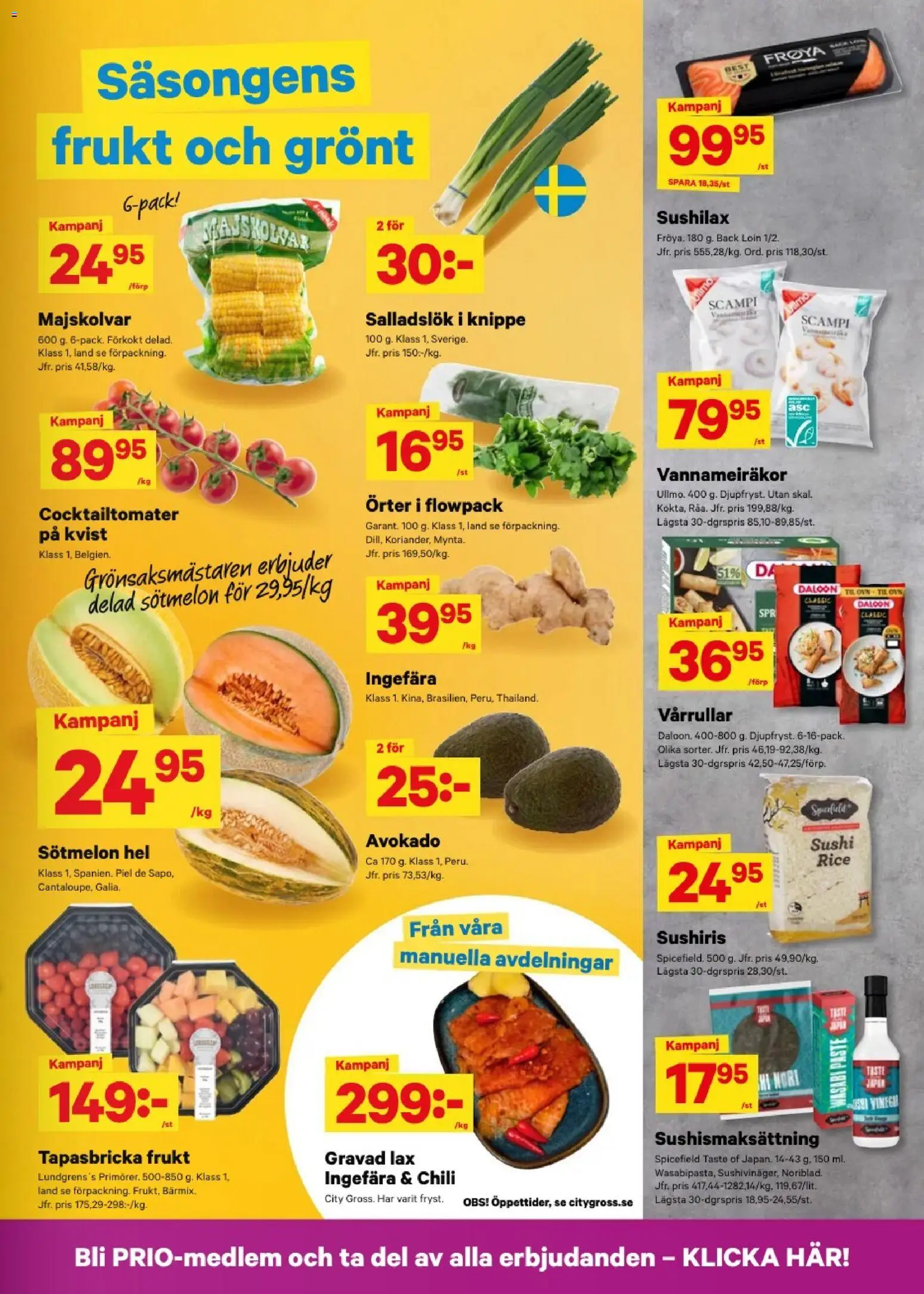City Gross reklamblad aktuell från 20/07/2026 | Sida: 5 | Produkter: Cocktailtomater, Chili, Te, Salladslök