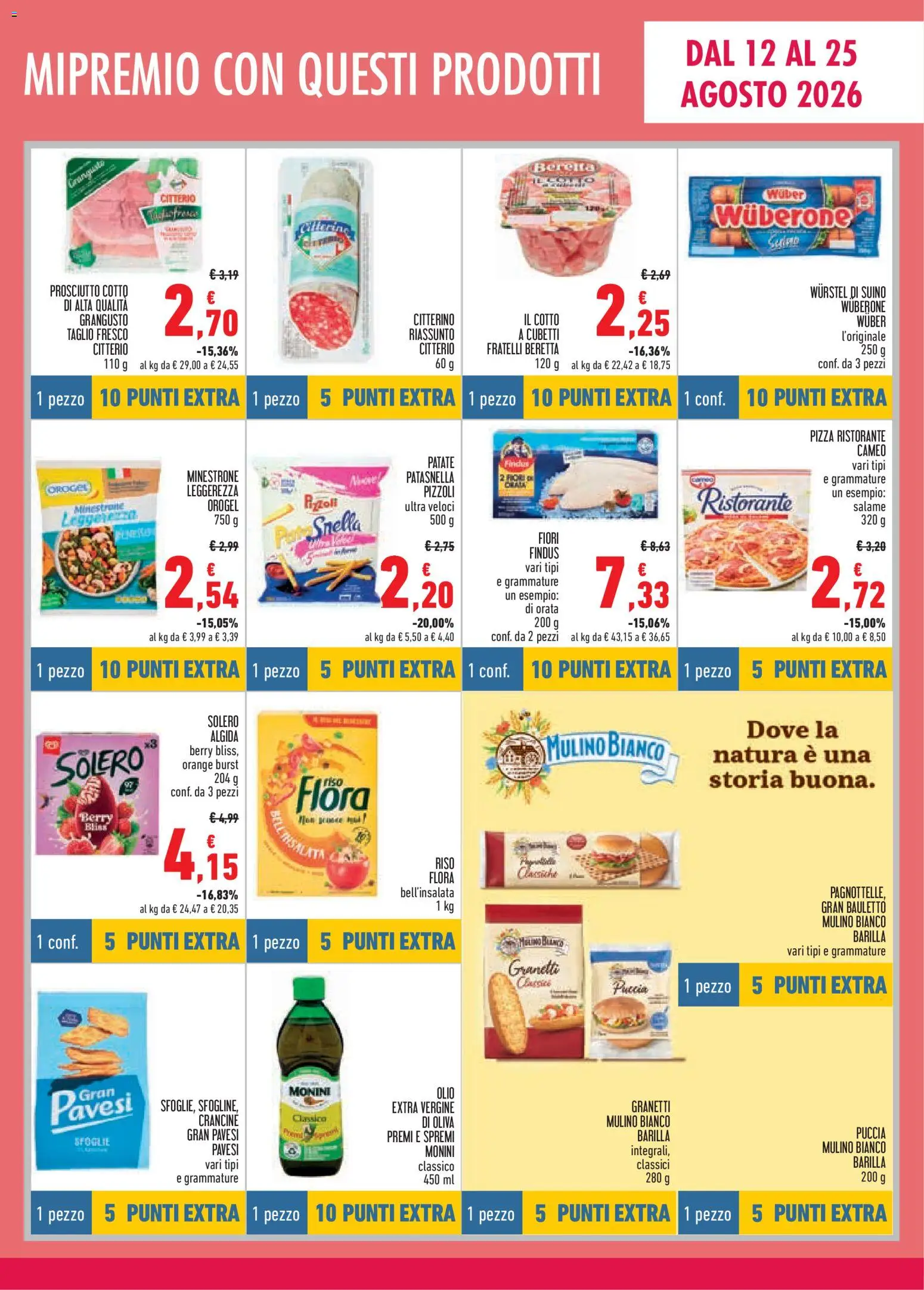 Volantino Conad del 12/08/2026 | Pagina: 5 | Prodotti: Prosciutto Cotto, Patate, Orata, Suino