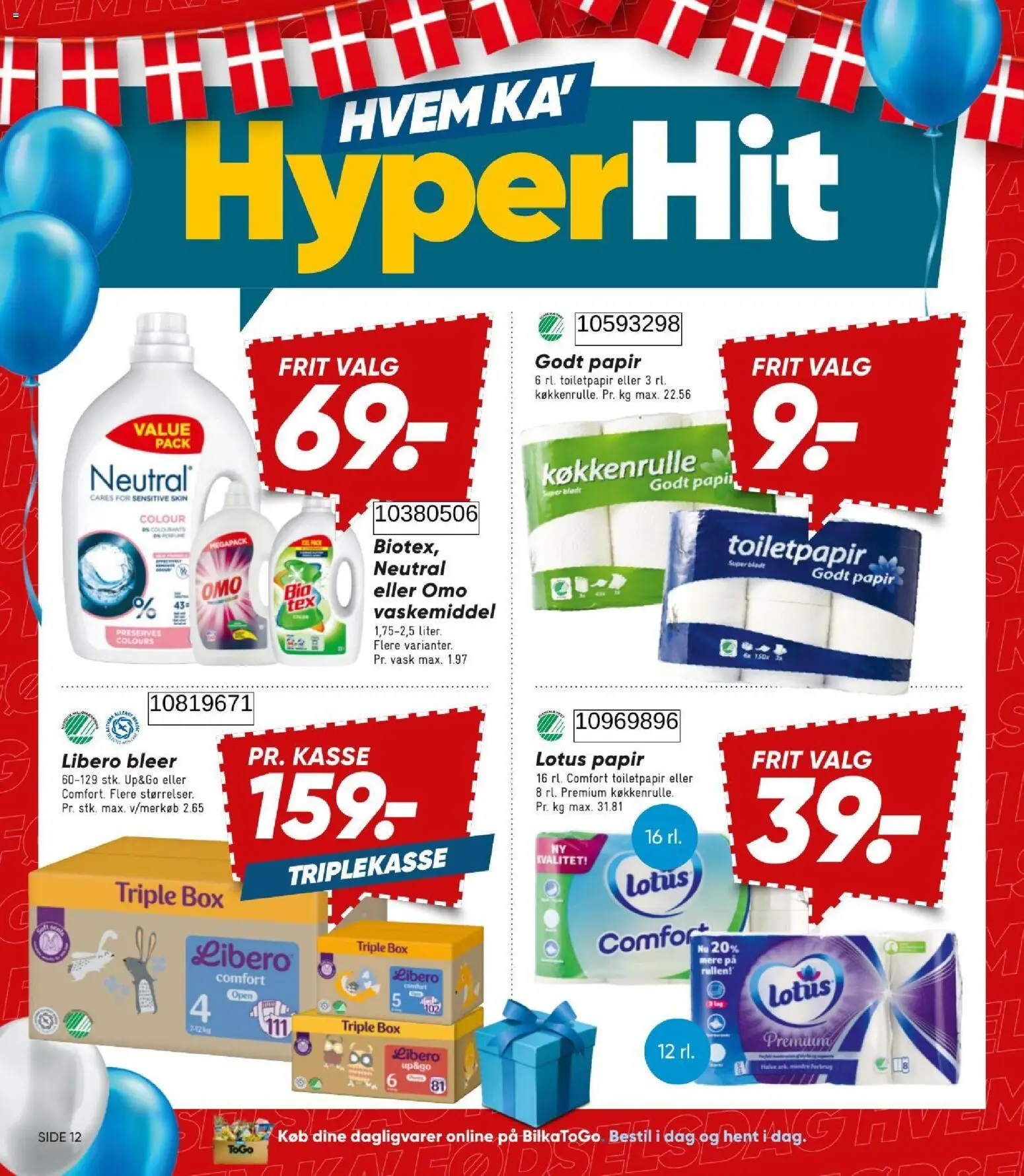 Bilka tilbudsavis – gyldig fra 21/08/2026 | Side: 12 | Produkter: Dagligvarer